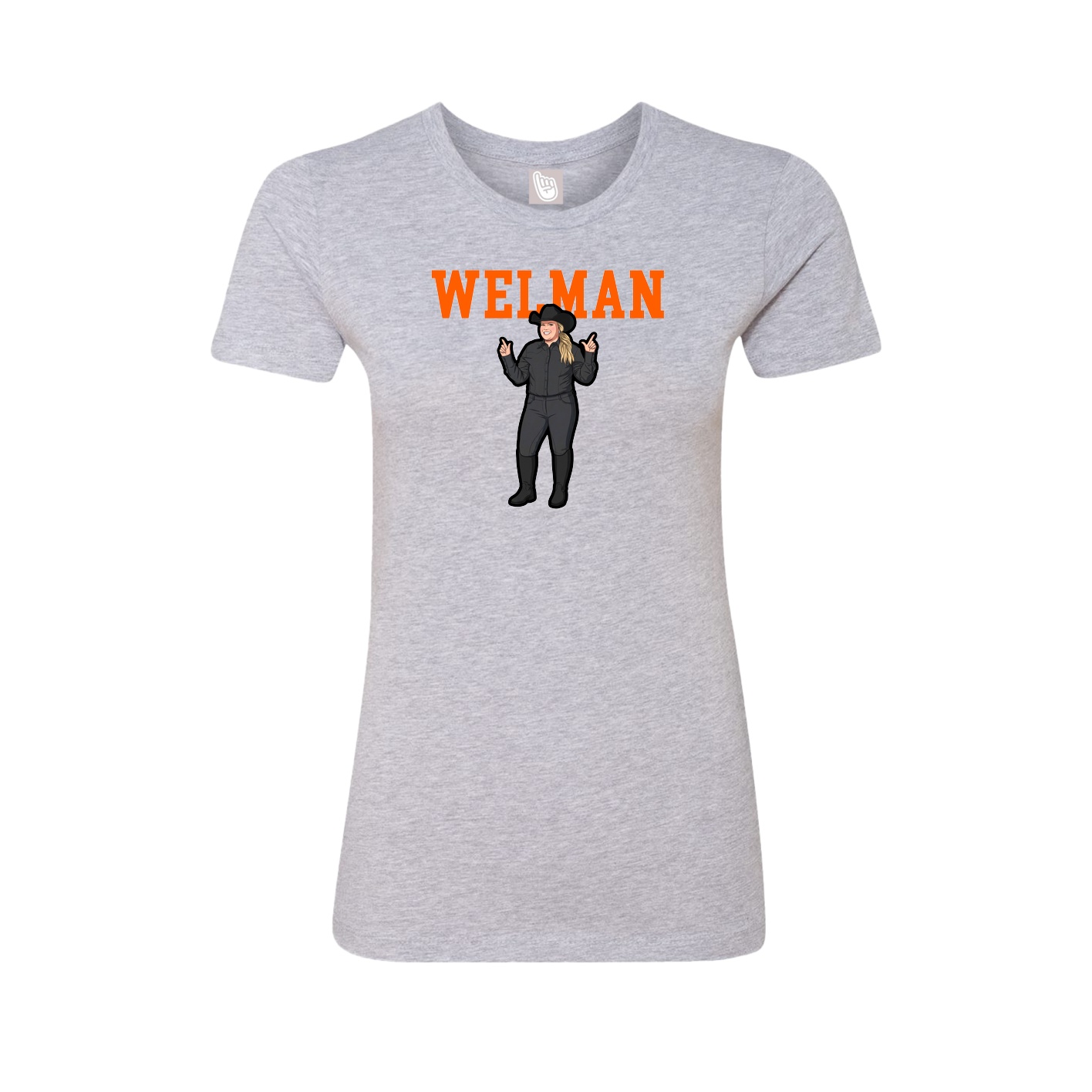 Fitted Women's Tee — Shirsey in Grey