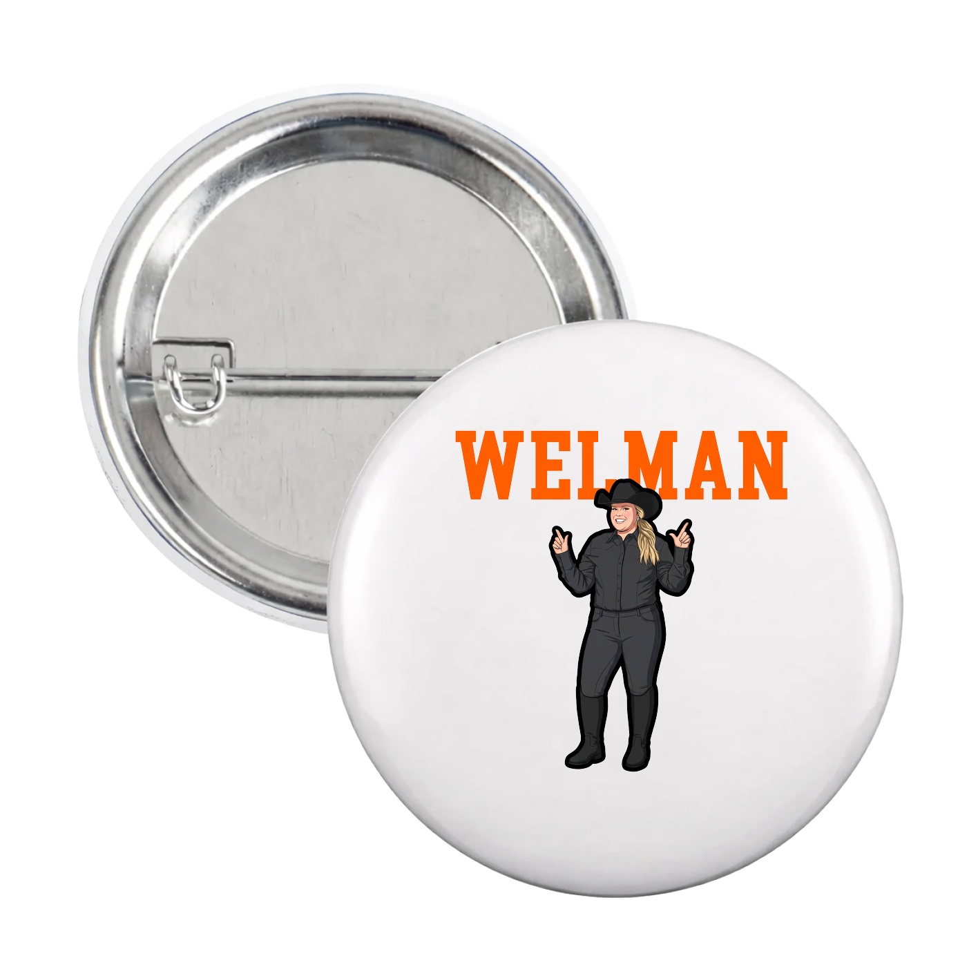 Game Day Button — Shirsey in White