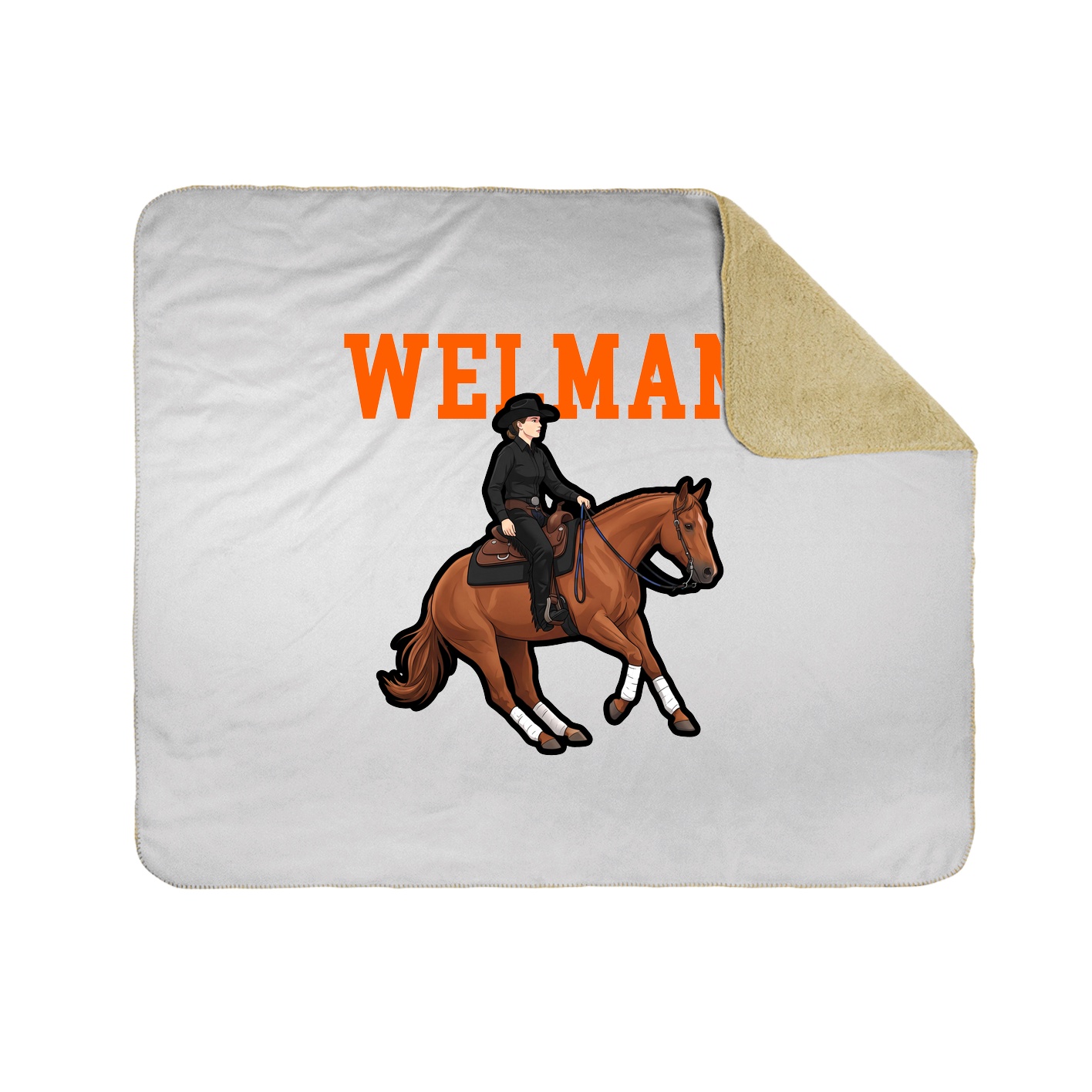 Throw Blanket — Shirsey in White