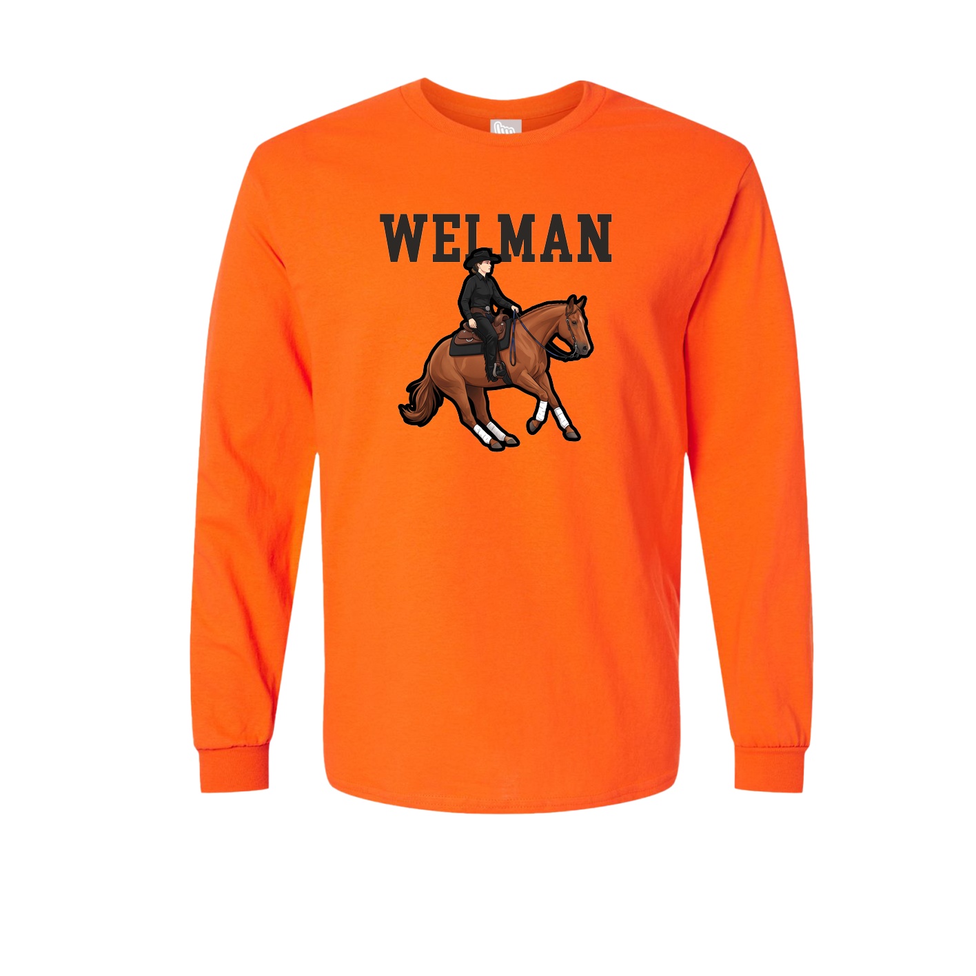 Long Sleeve Tee — Shirsey in Orange