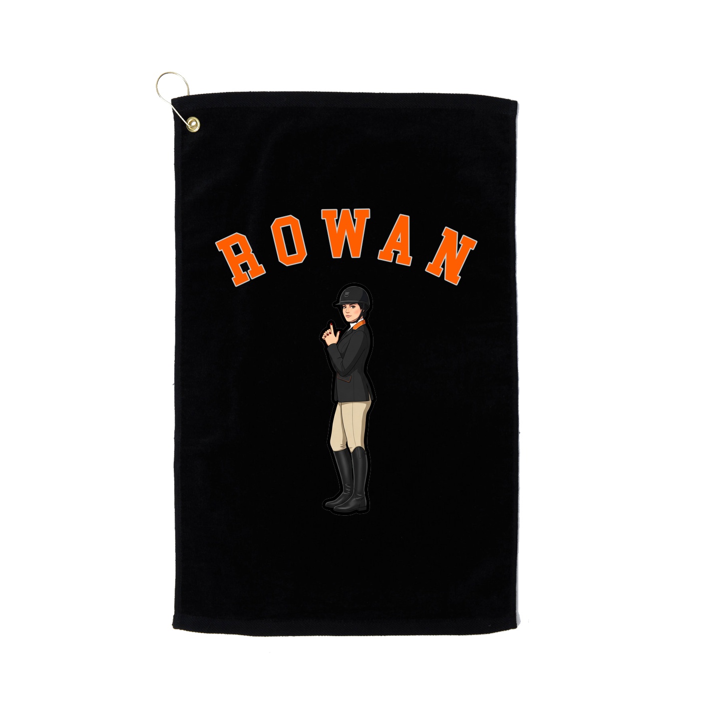 Golf Towel — Shirsey Arch in Black
