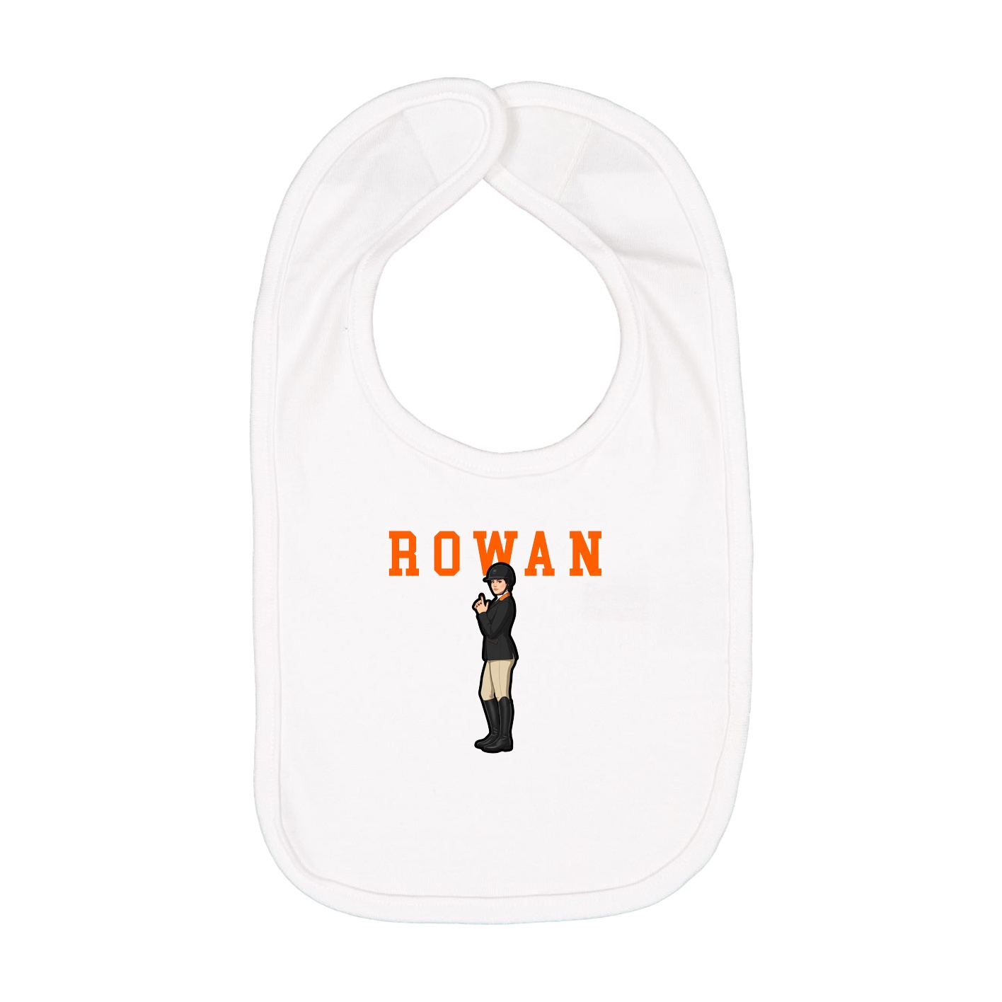 Infant Bib — Shirsey in White