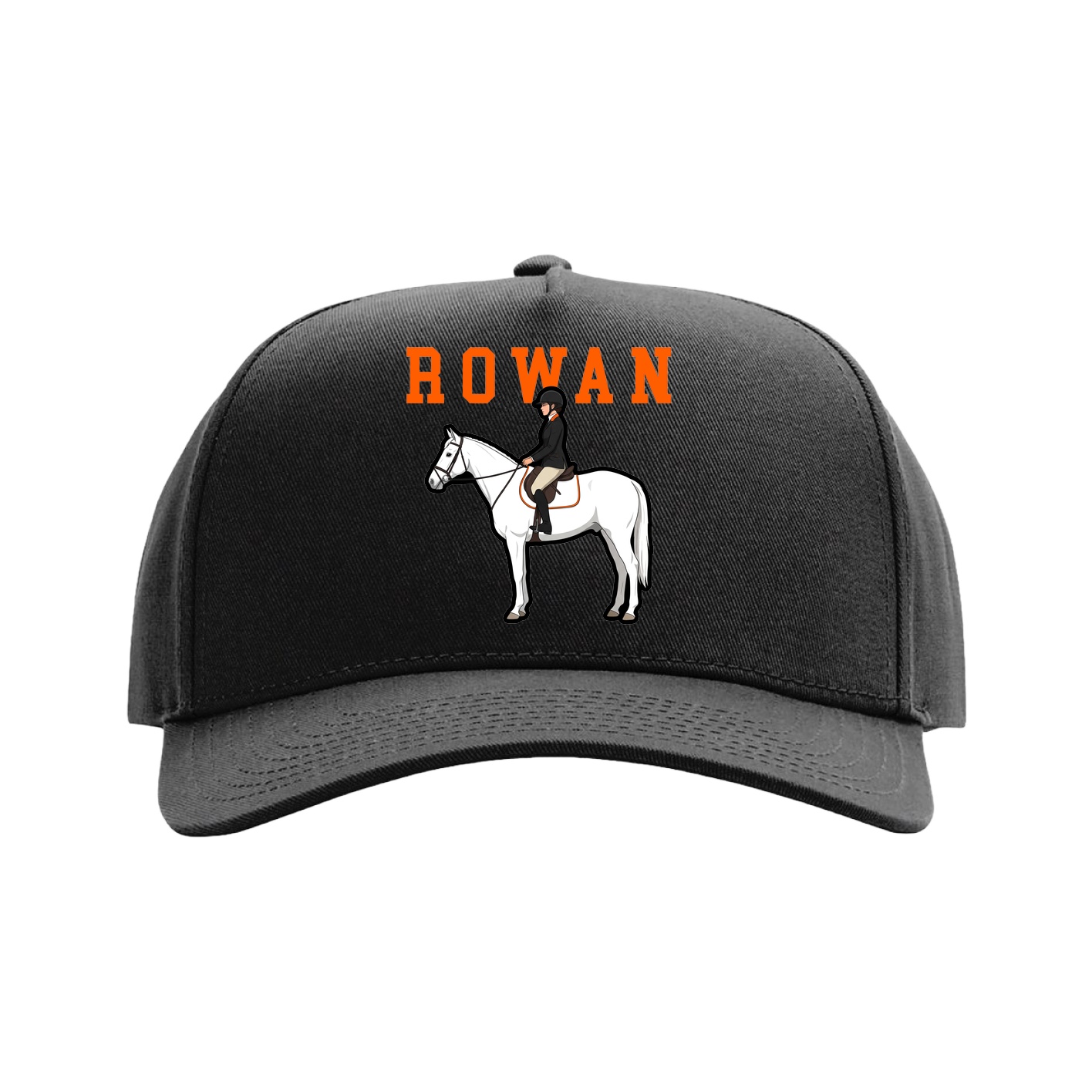 Full Fabric Five-Panel Champ Cap — Shirsey in Black