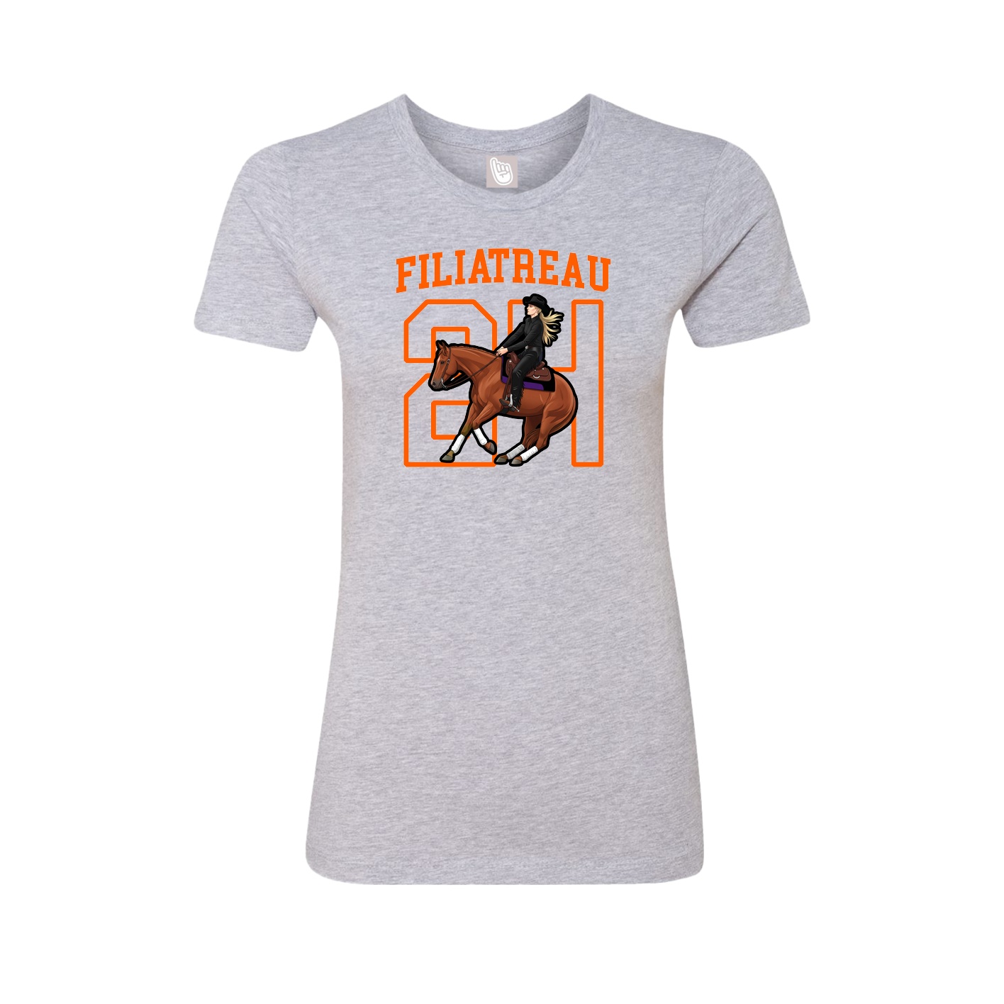 Fitted Women's Tee — Shirsey in Grey