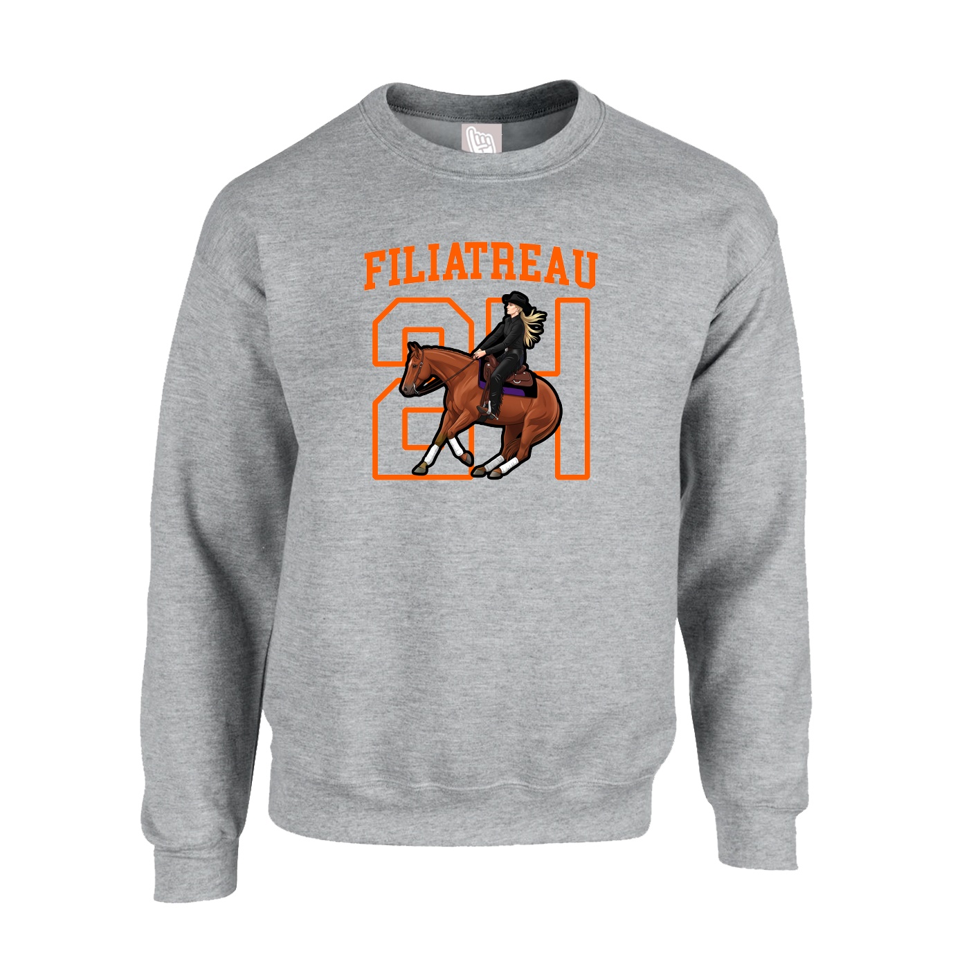 Fleece Crew — Shirsey in Grey