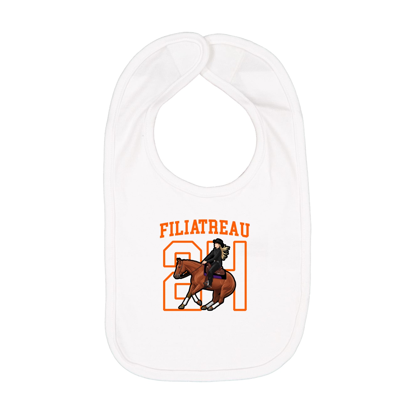 Infant Bib — Shirsey in White