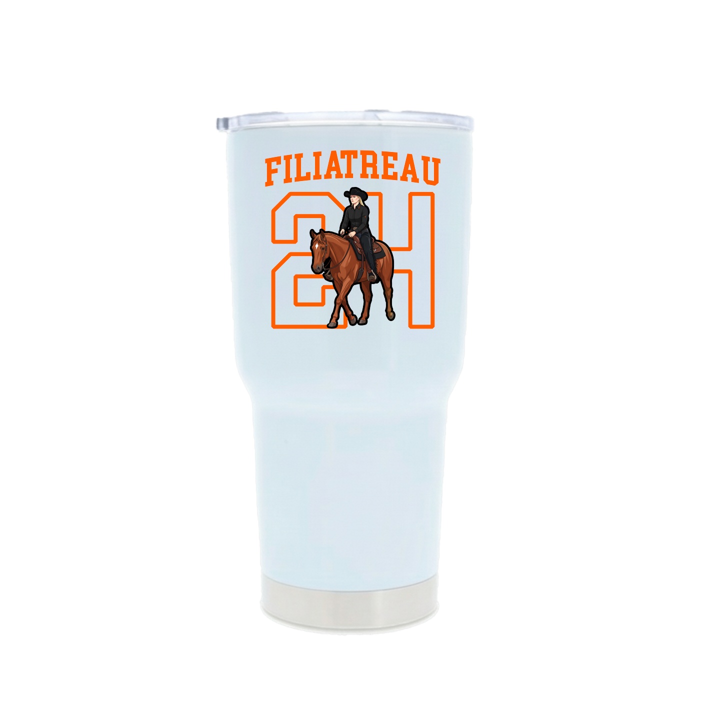 30oz Stainless Steel Tumbler — Shirsey in White
