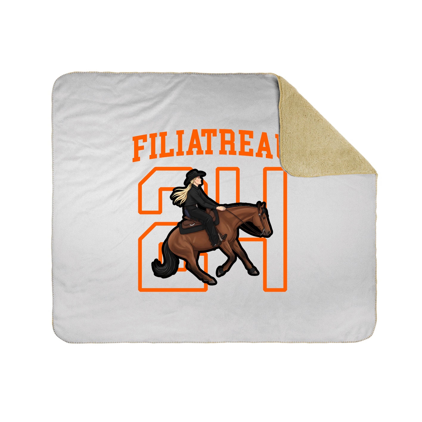 Throw Blanket — Shirsey in White