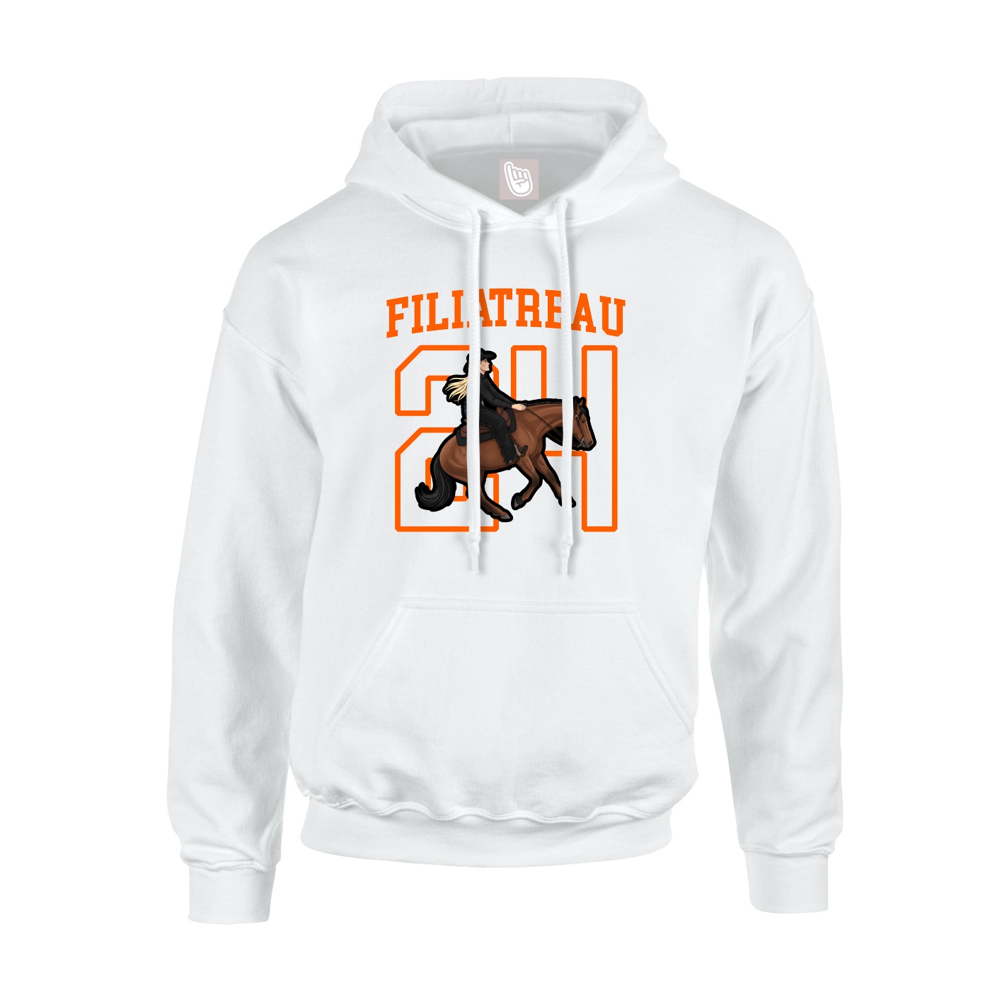 Hoodie — Shirsey in White