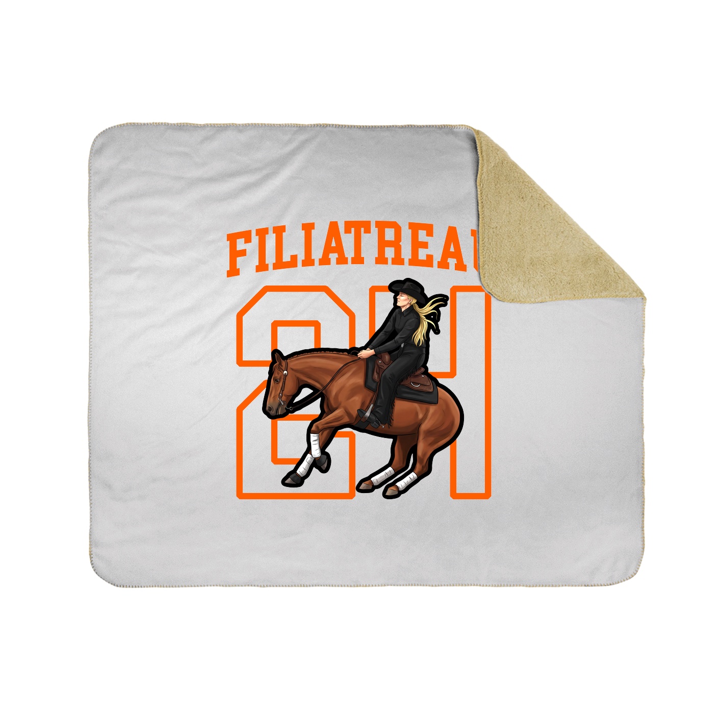 Throw Blanket — Shirsey in White