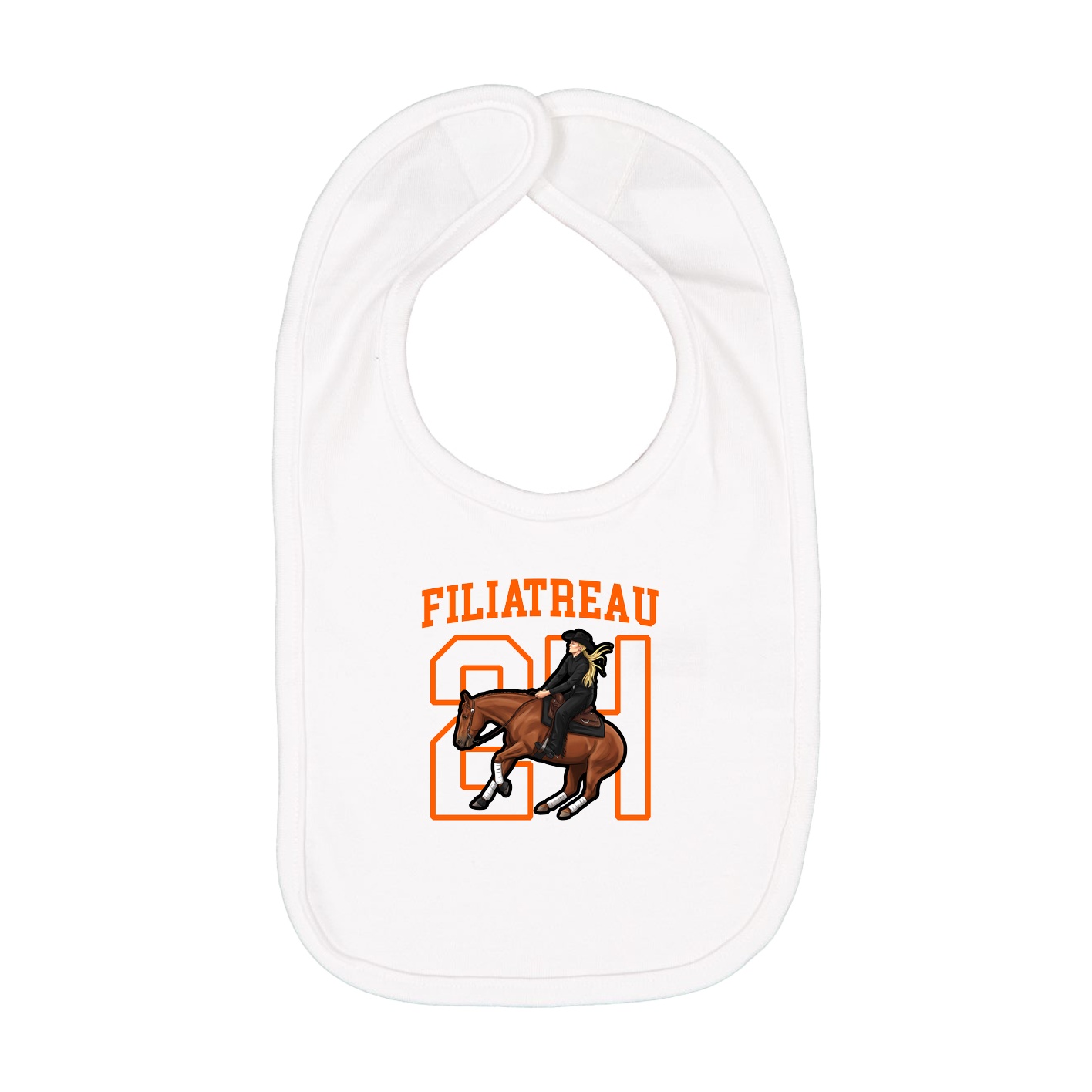 Infant Bib — Shirsey in White