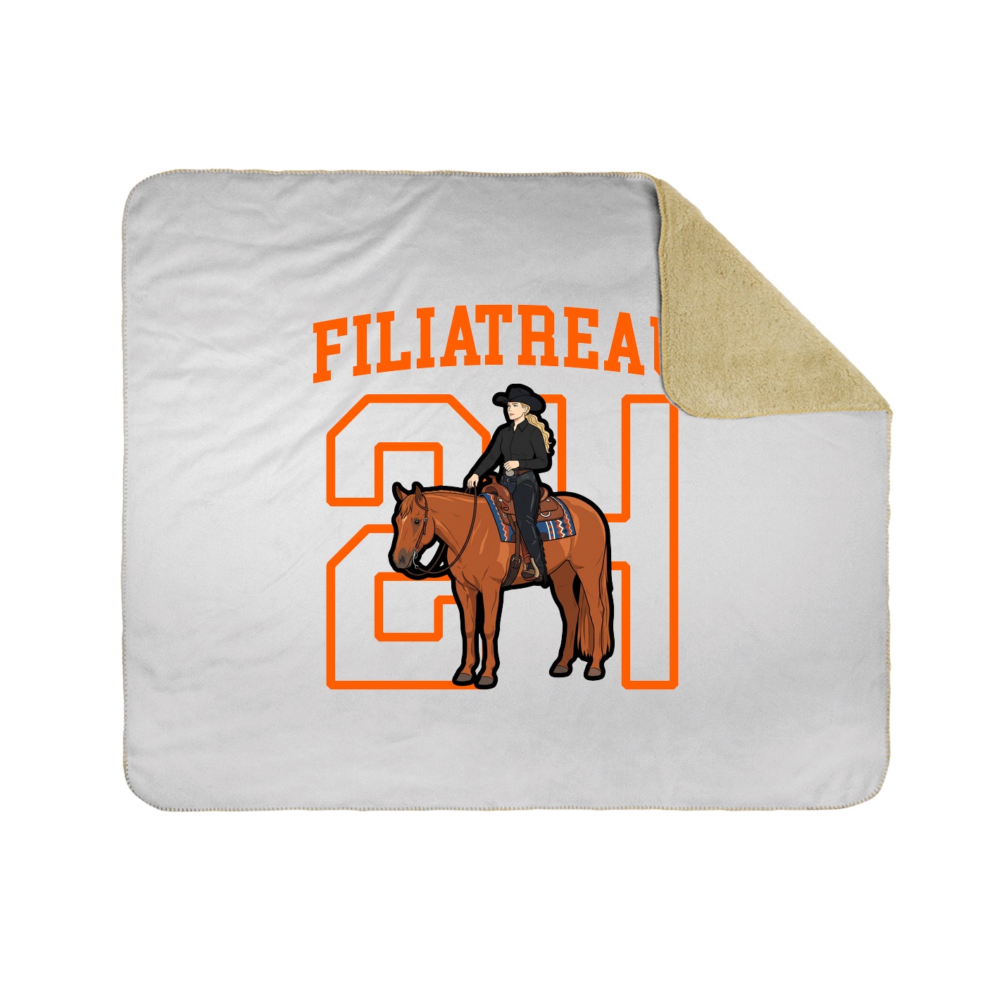 Throw Blanket — Shirsey in White