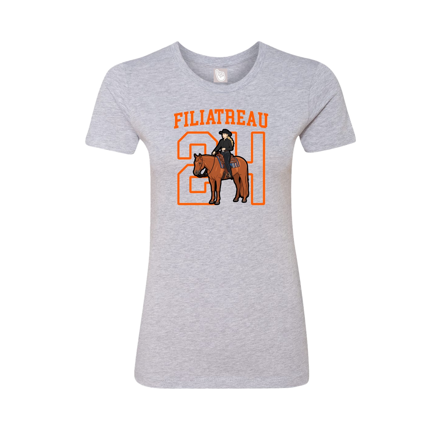Fitted Women's Tee — Shirsey in Grey