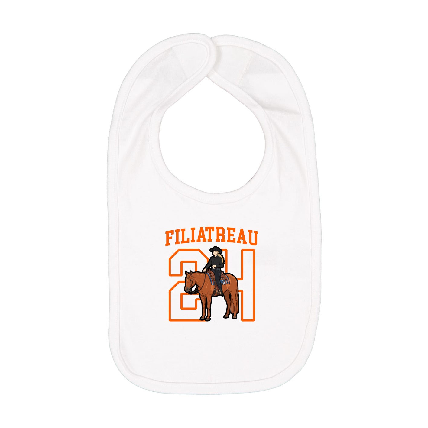 Infant Bib — Shirsey in White