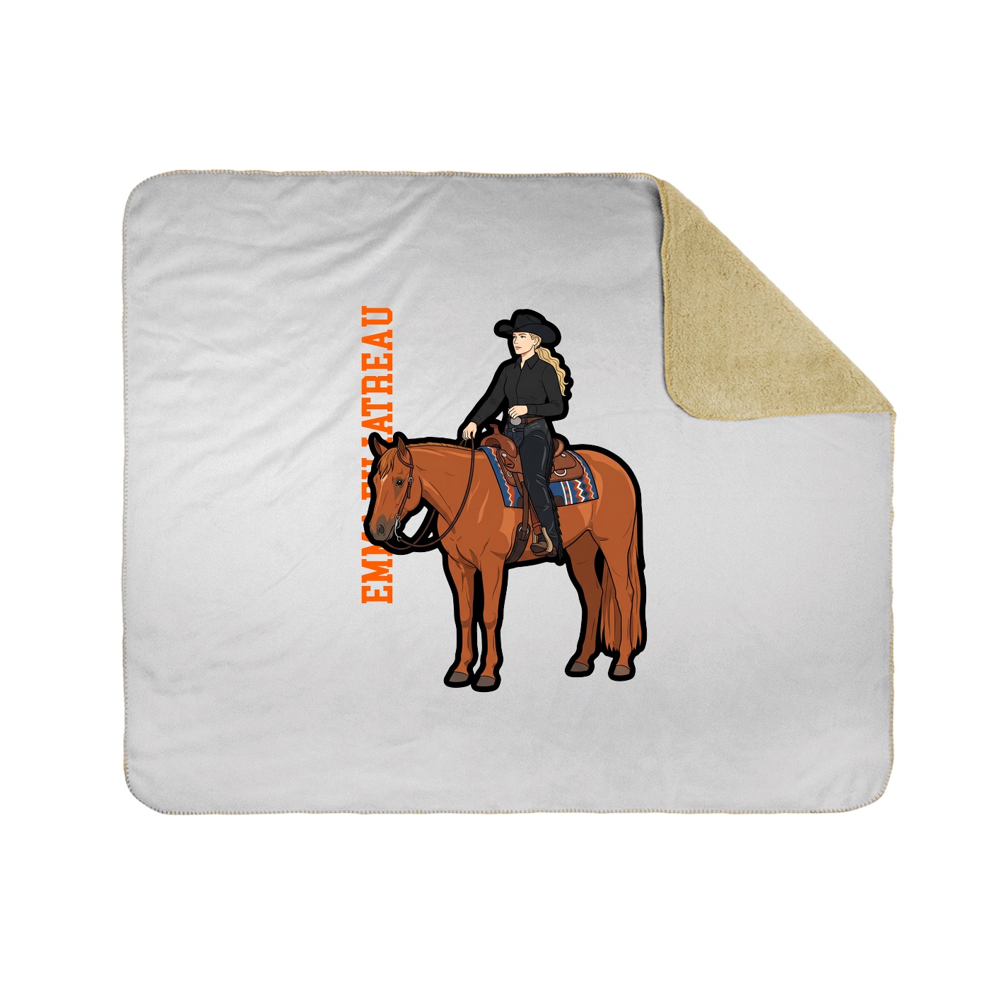 50x60 Sherpa Lined Throw Blanket