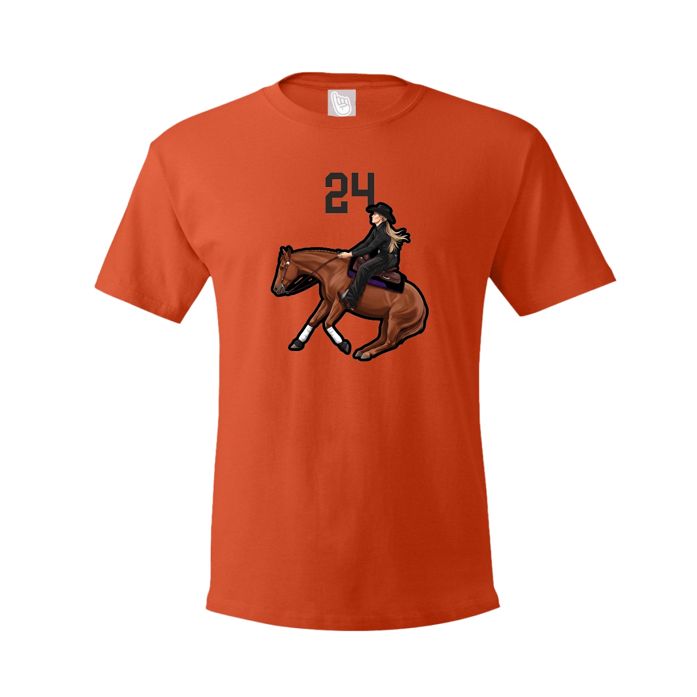 Tee — Number Top in Orange