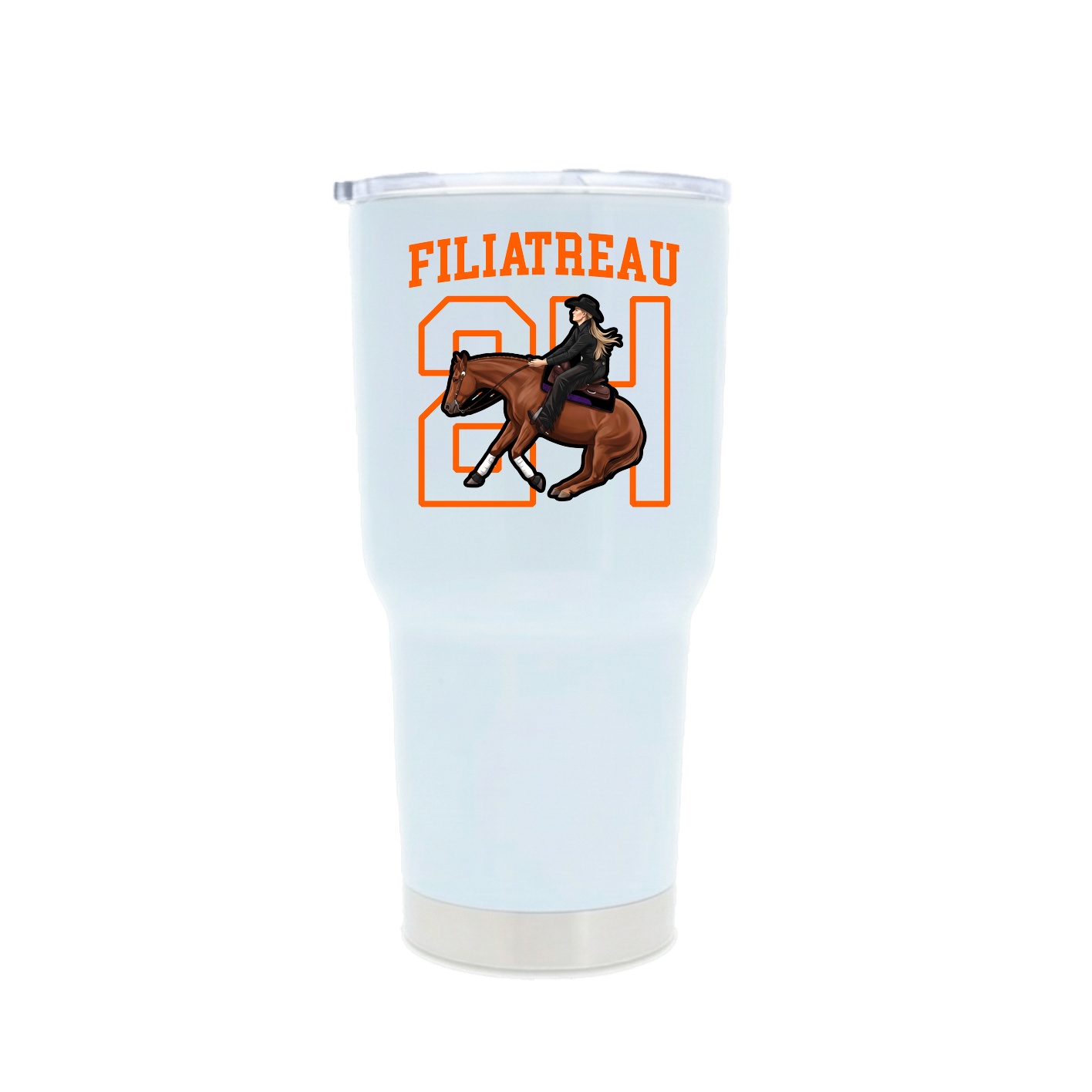 30oz Stainless Steel Tumbler — Shirsey in White
