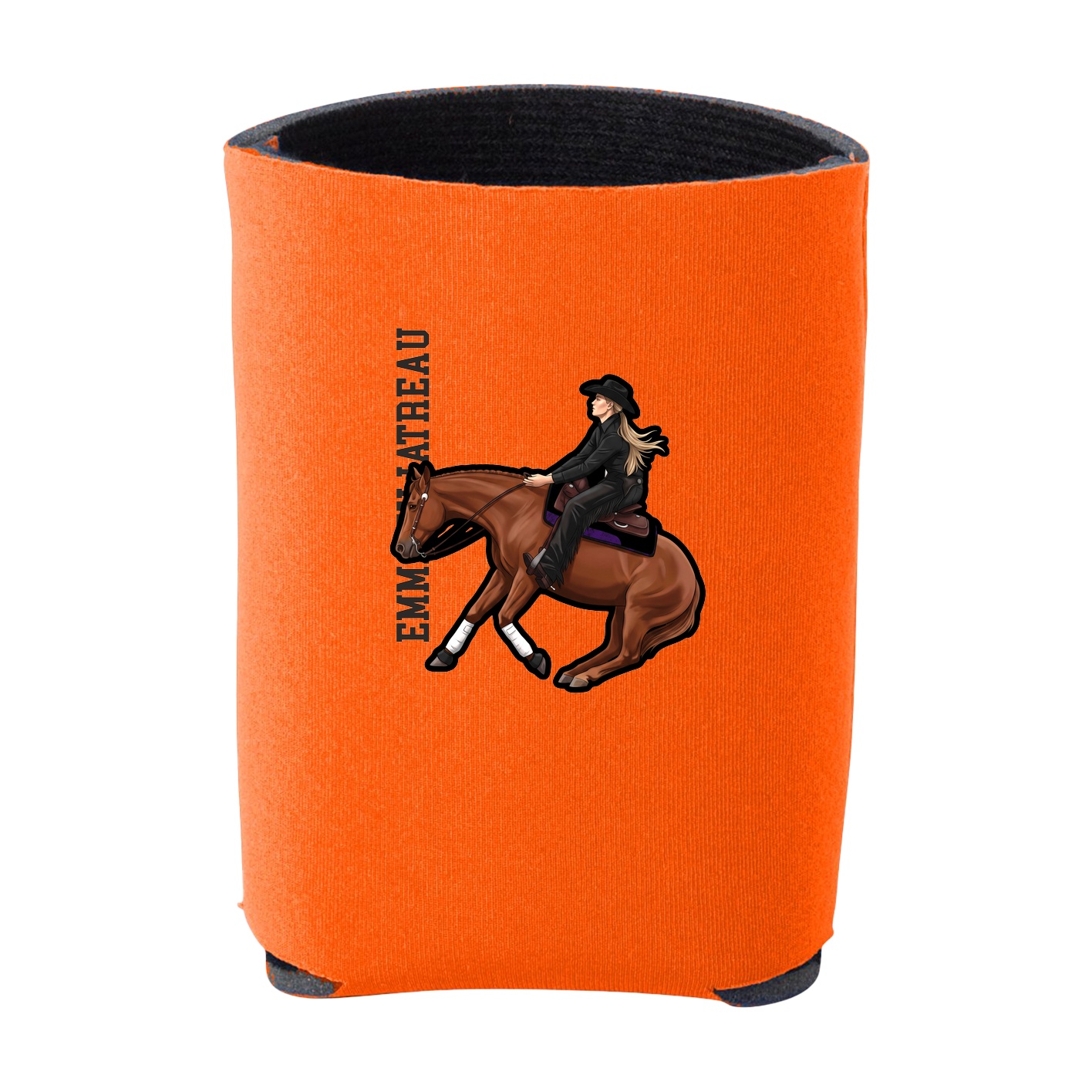 Can Holder — Name Vertical in Orange