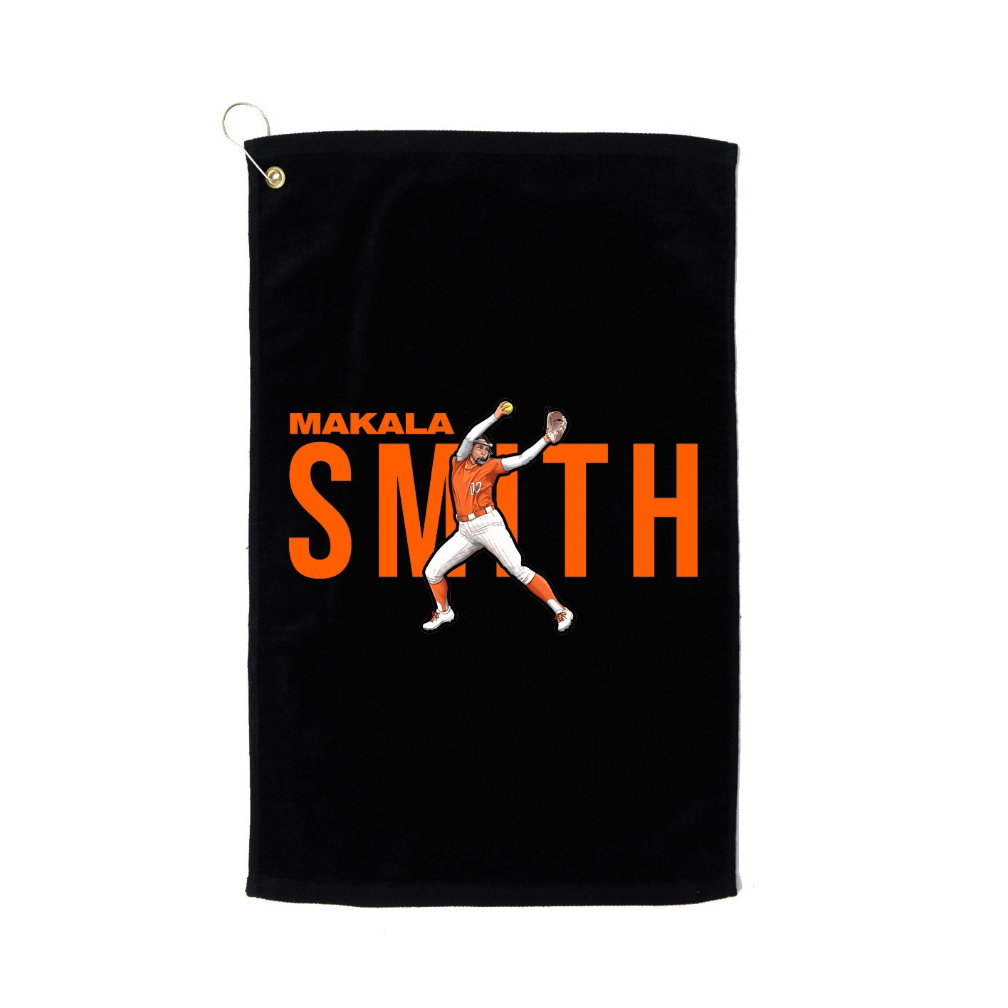 Golf Towel — Player Name in Black
