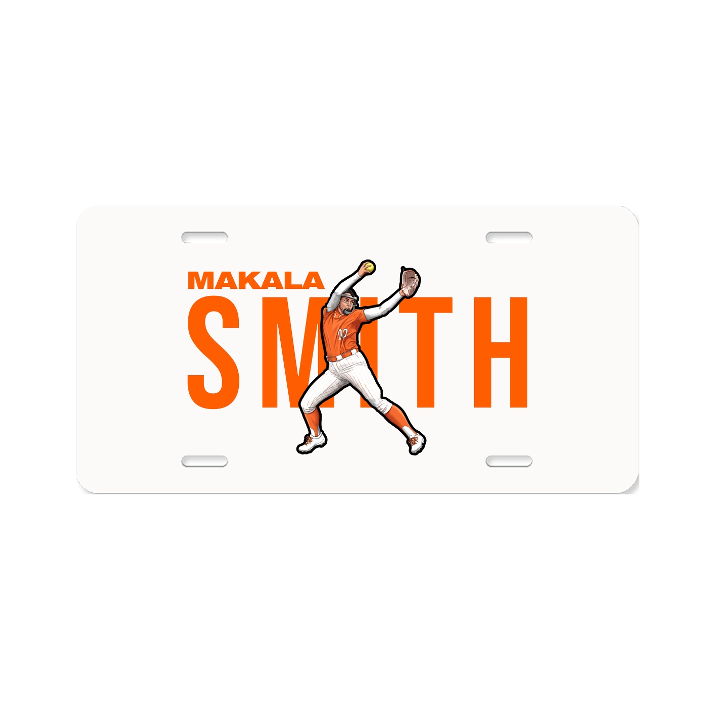License Plate — Player Name in Classic