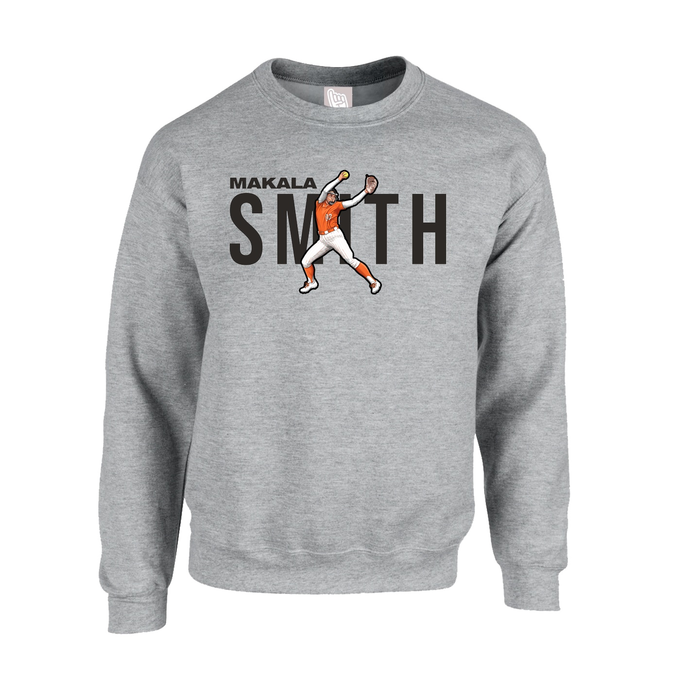 Fleece Crew — Player Name in Grey