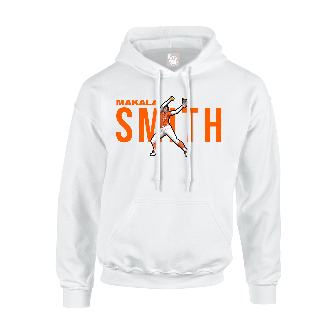 Youth Hoodie — Player Name in White