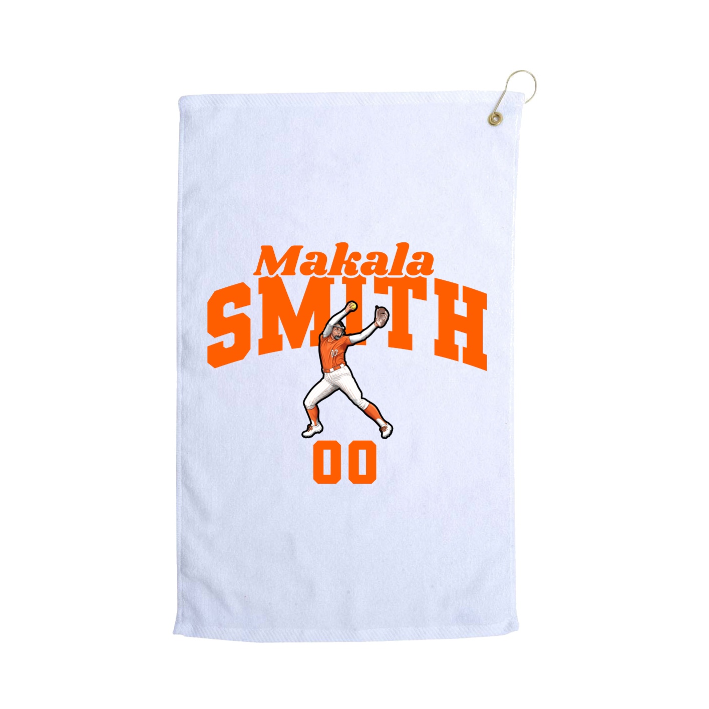 Golf Towel — Signature Arch in White