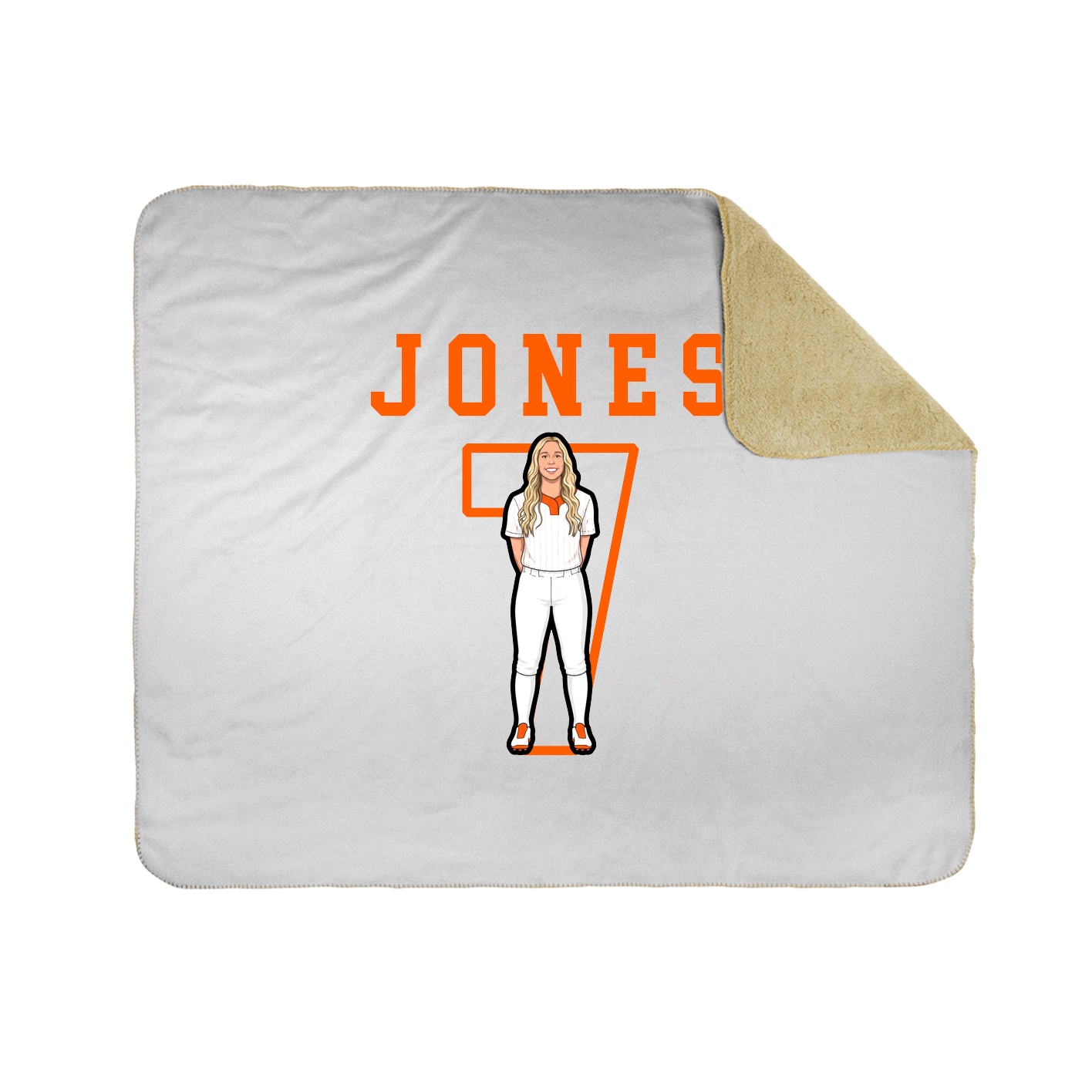 Throw Blanket — Shirsey in White