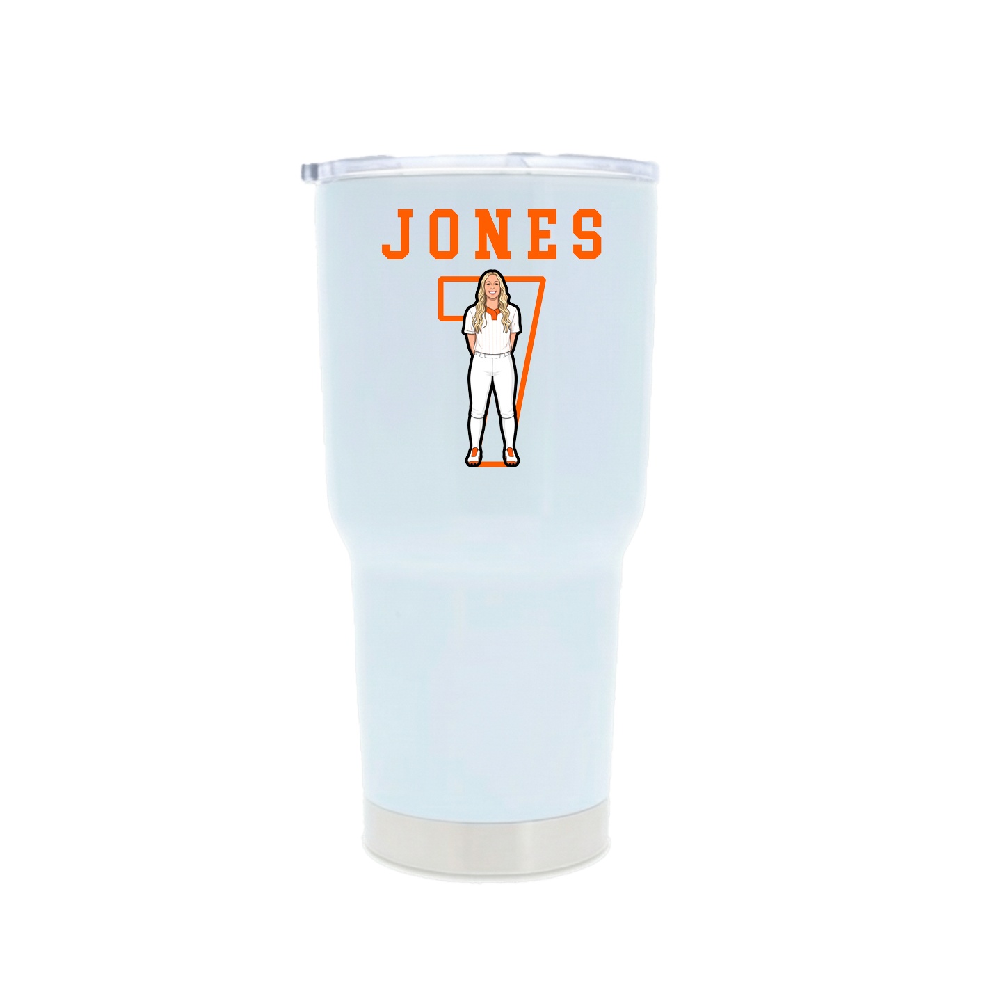 30oz Stainless Steel Tumbler — Shirsey in White