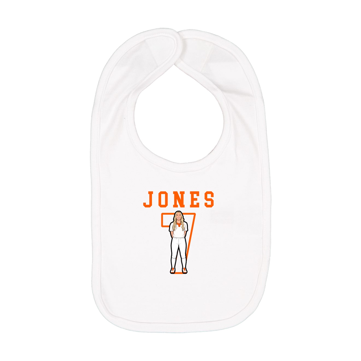 Infant Bib — Shirsey in White