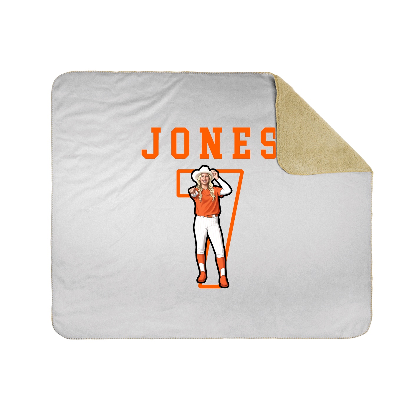 Throw Blanket — Shirsey in White