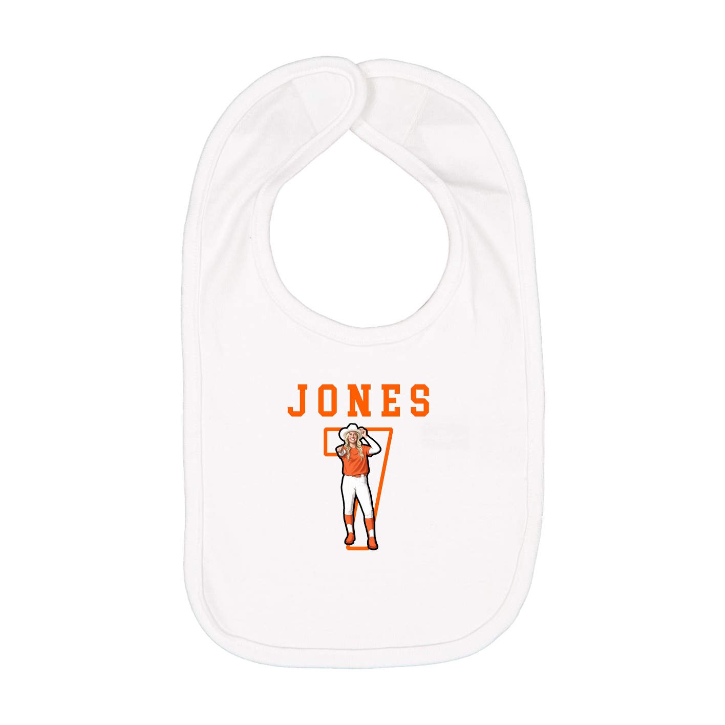 Infant Bib — Shirsey in White
