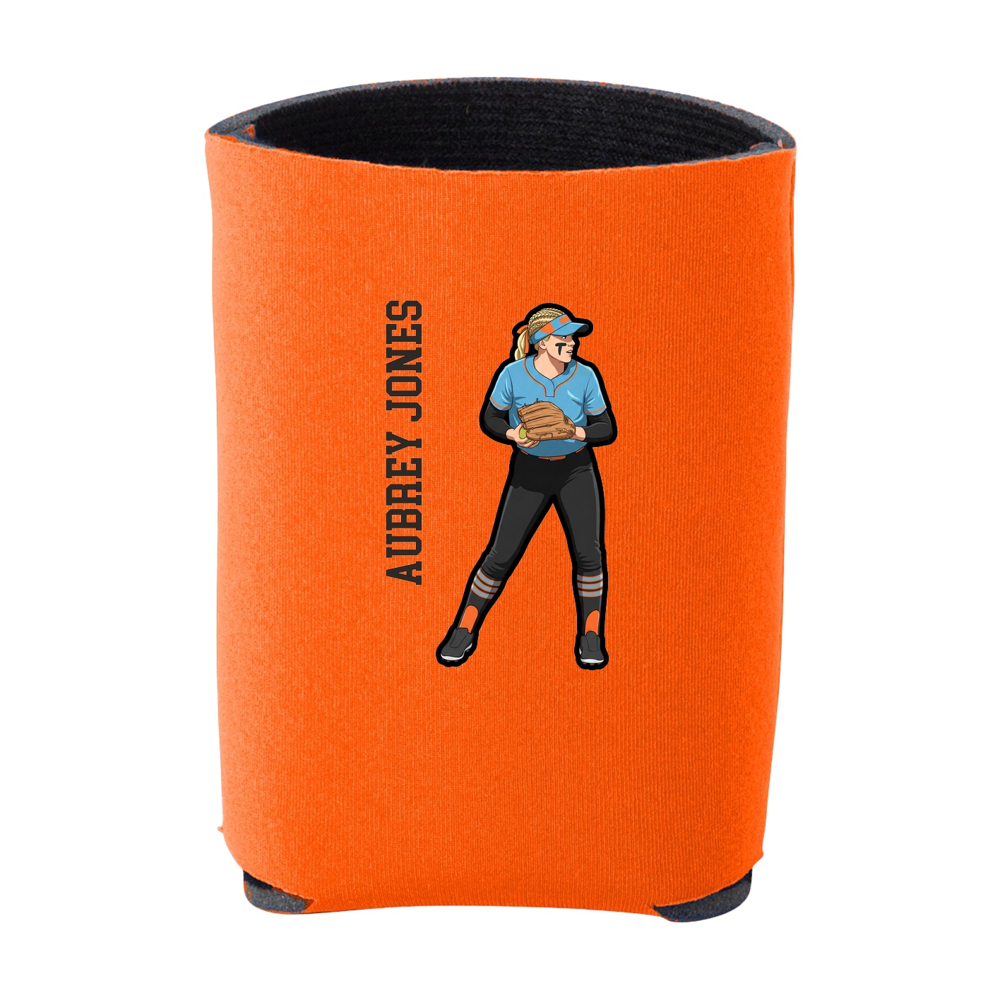 Can Holder — Name Vertical in Orange