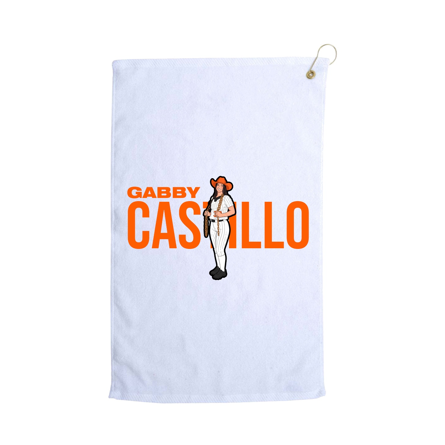 Golf Towel — Player Name in White