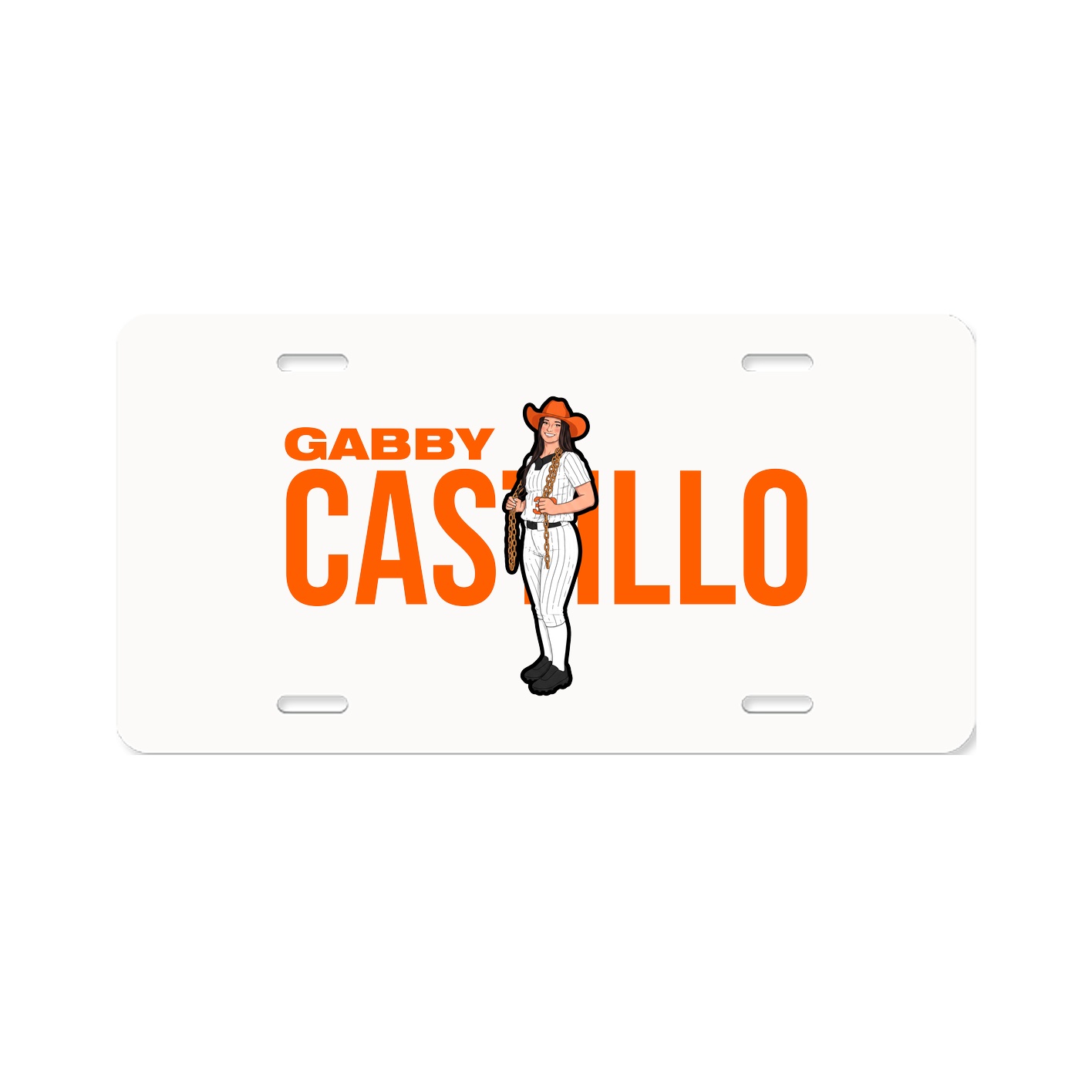 License Plate — Player Name in Classic