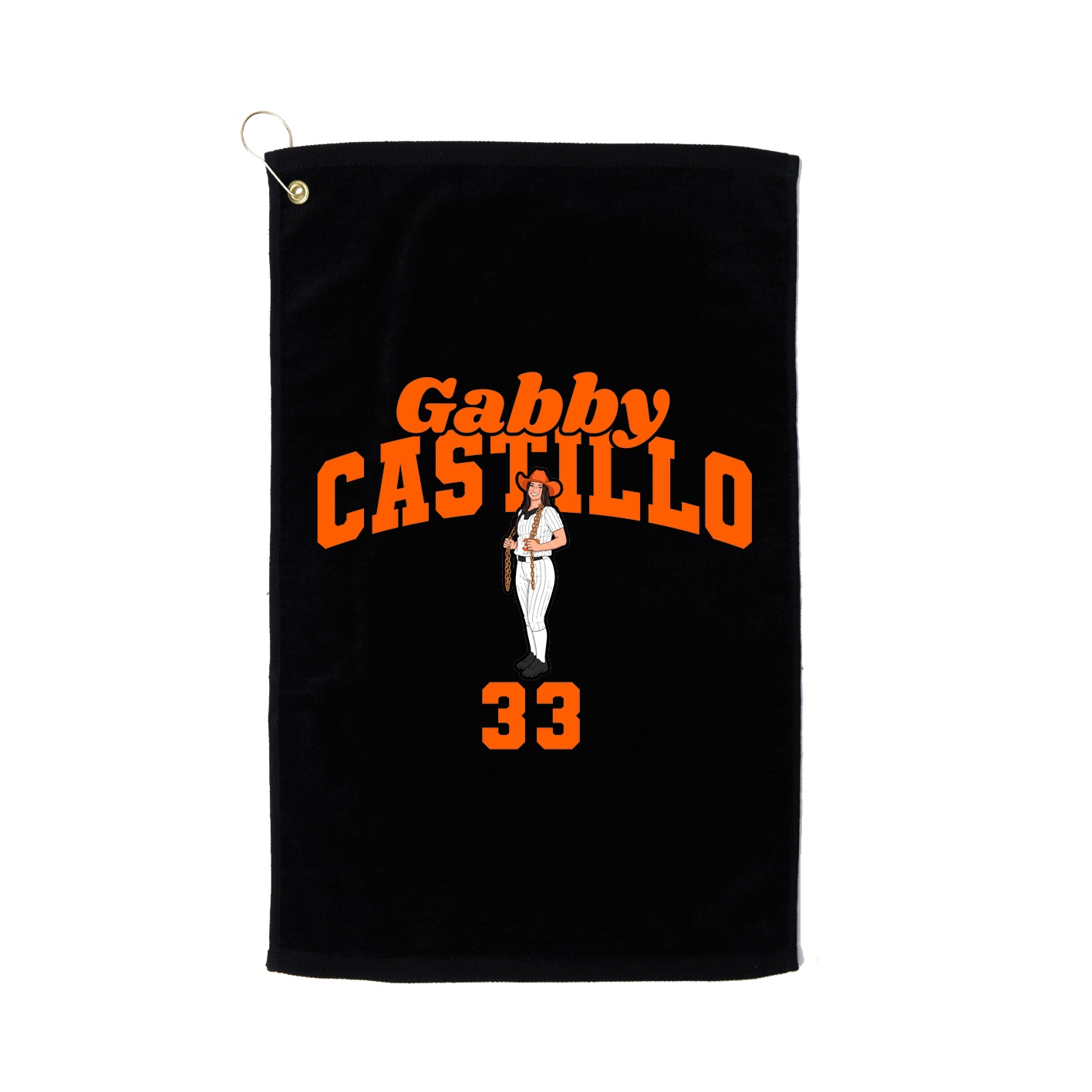 Golf Towel — Signature Arch in Black