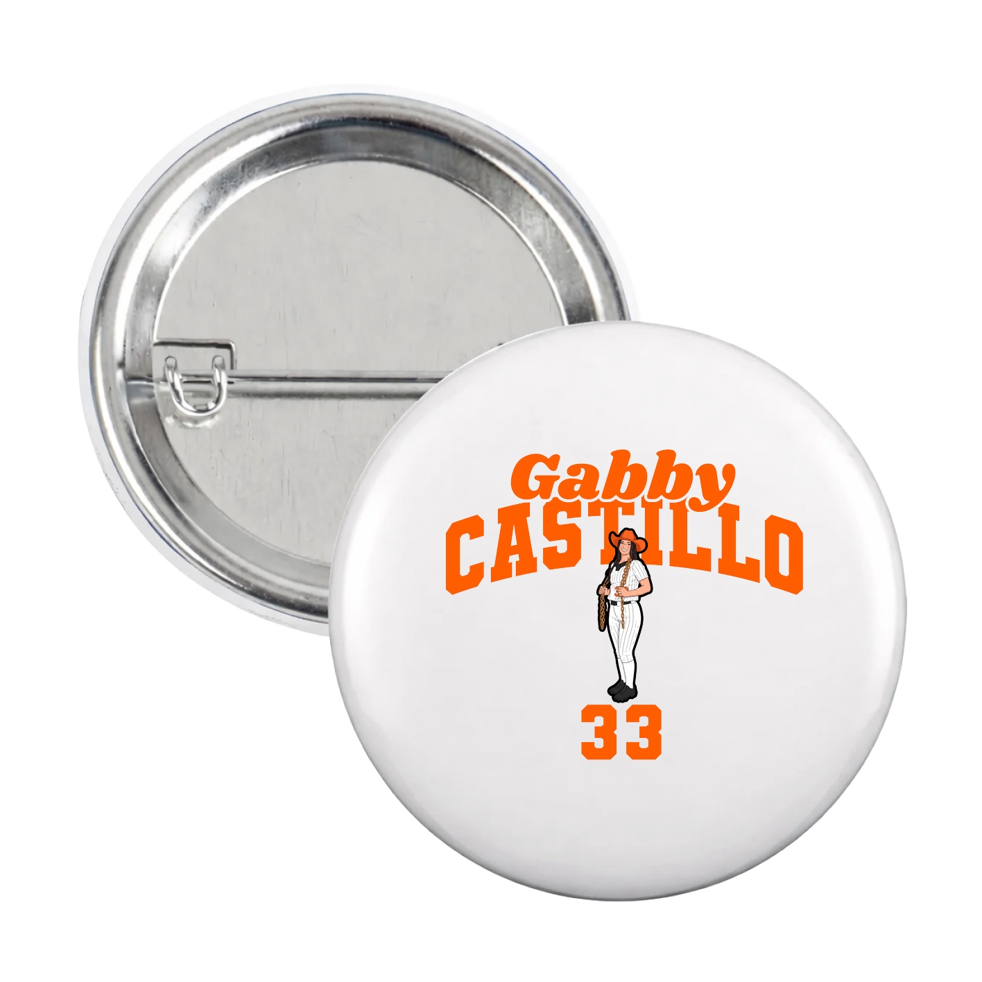 Game Day Button — Signature Arch in White