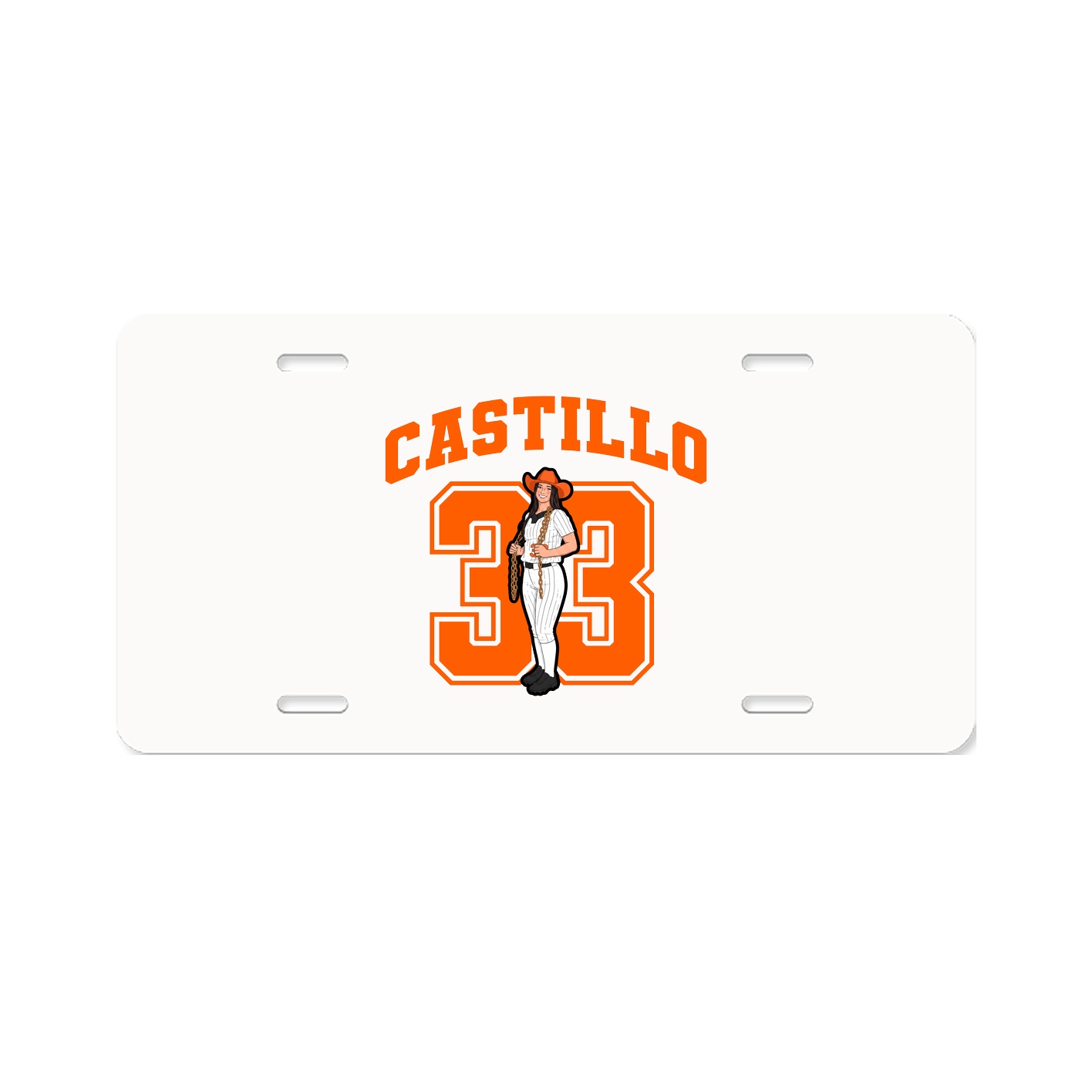 License Plate — Number in Classic