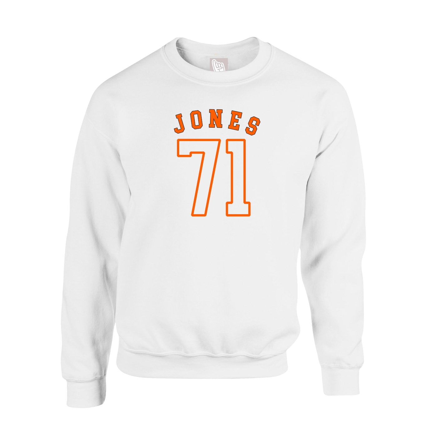 Fleece Crew — Shirsey Arch in White