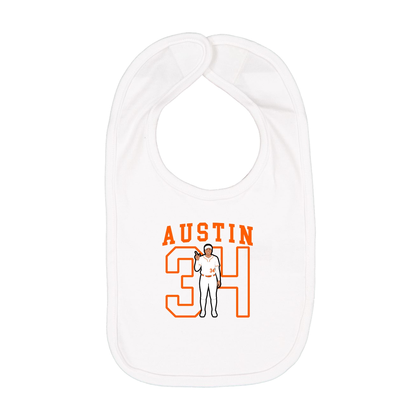 Infant Bib — Shirsey in White