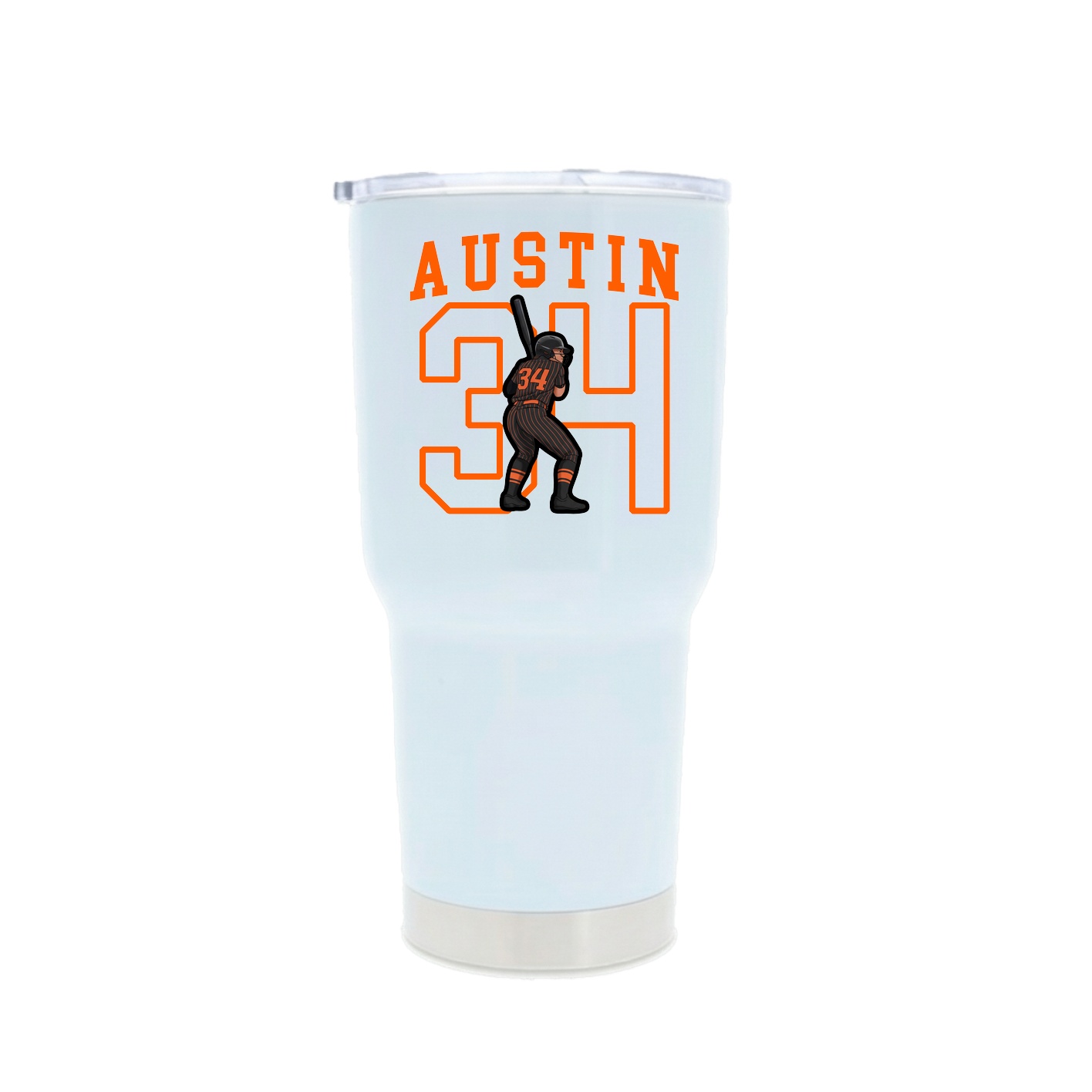 30oz Stainless Steel Tumbler — Shirsey in White