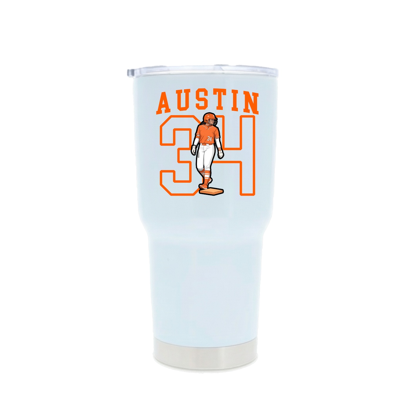 30oz Stainless Steel Tumbler — Shirsey in White