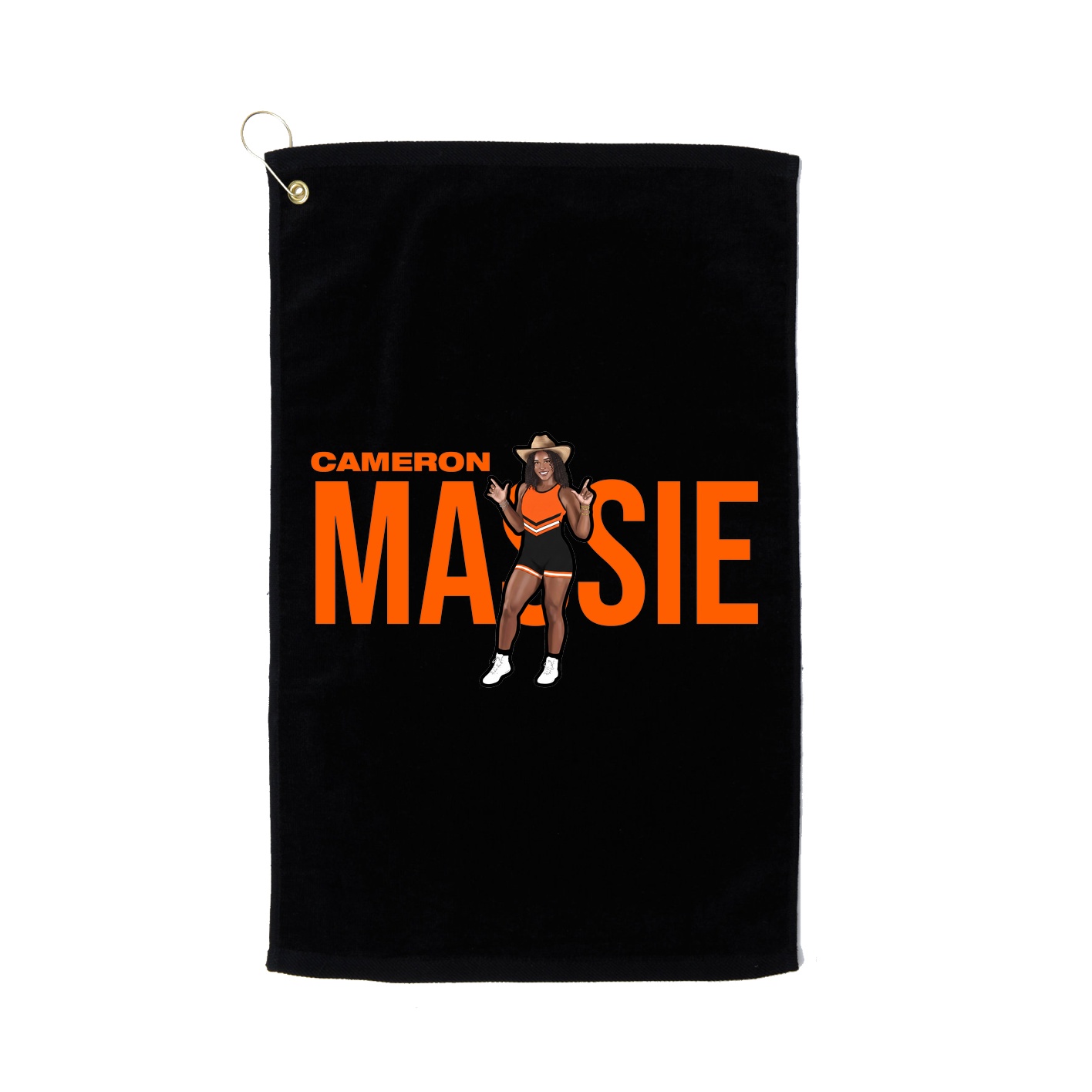 Golf Towel — Player Name in Black