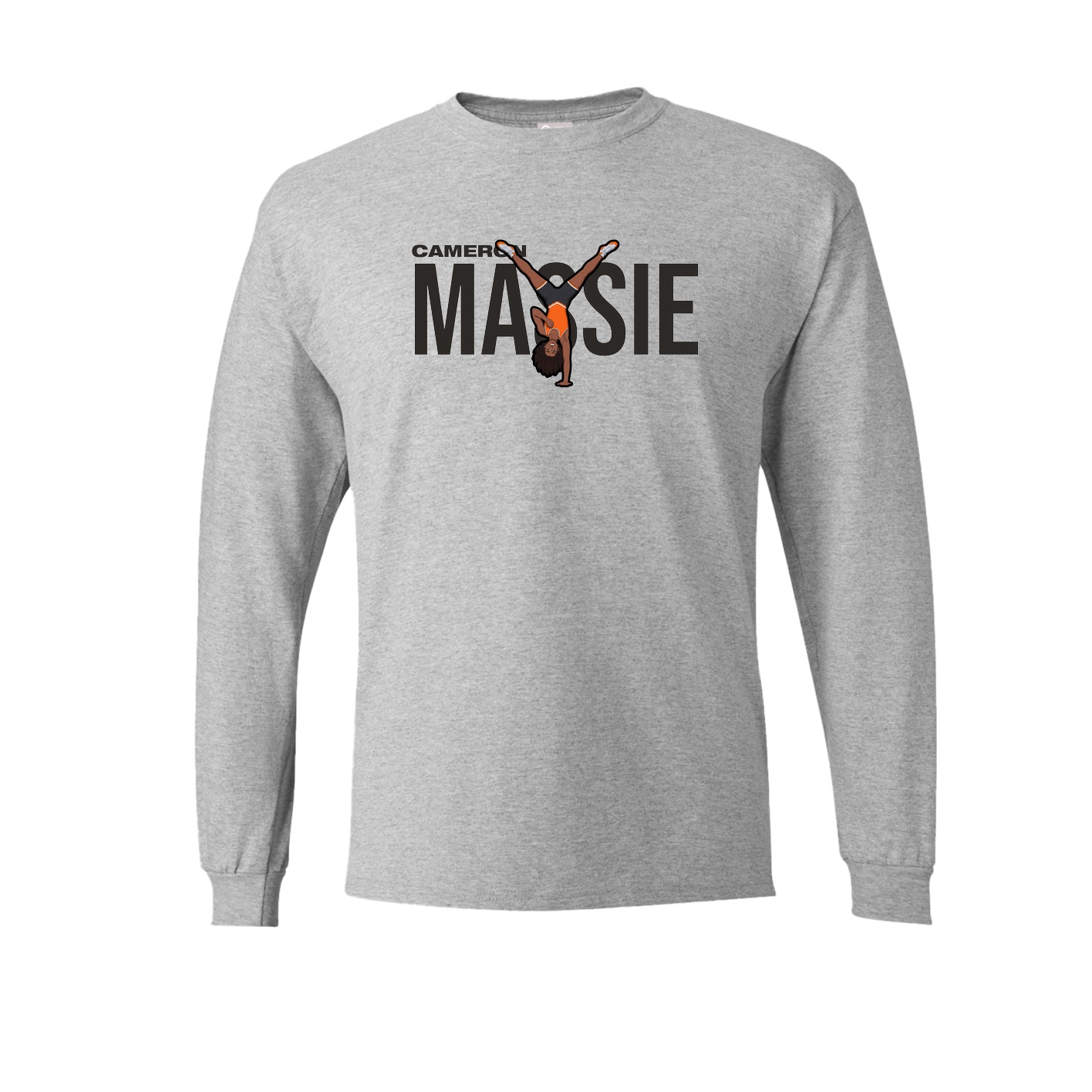 Long Sleeve Tee — Player Name in Grey