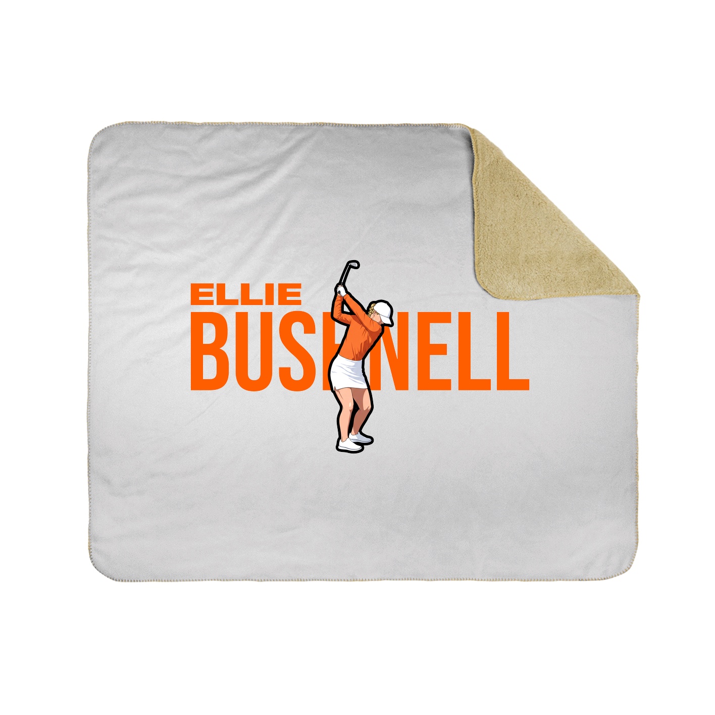 Throw Blanket — Player Name in White