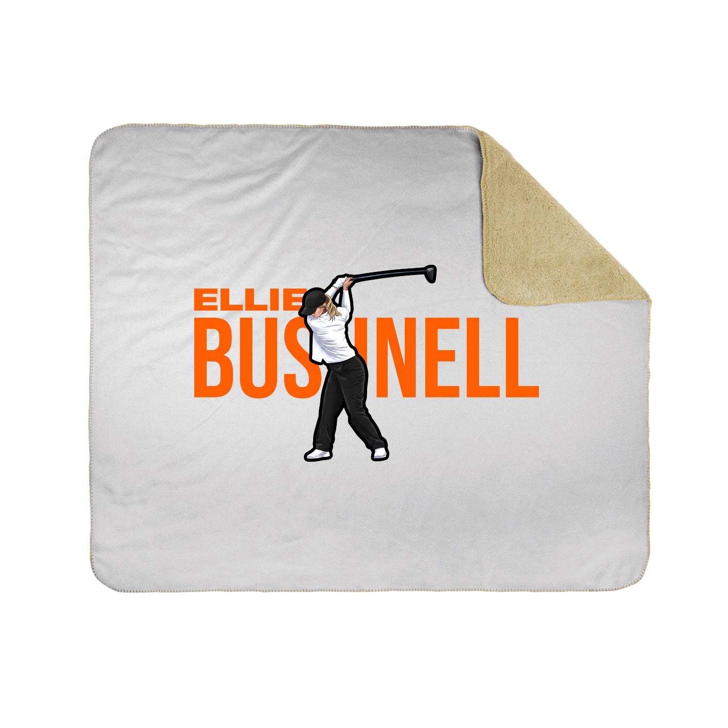 Throw Blanket — Player Name in White