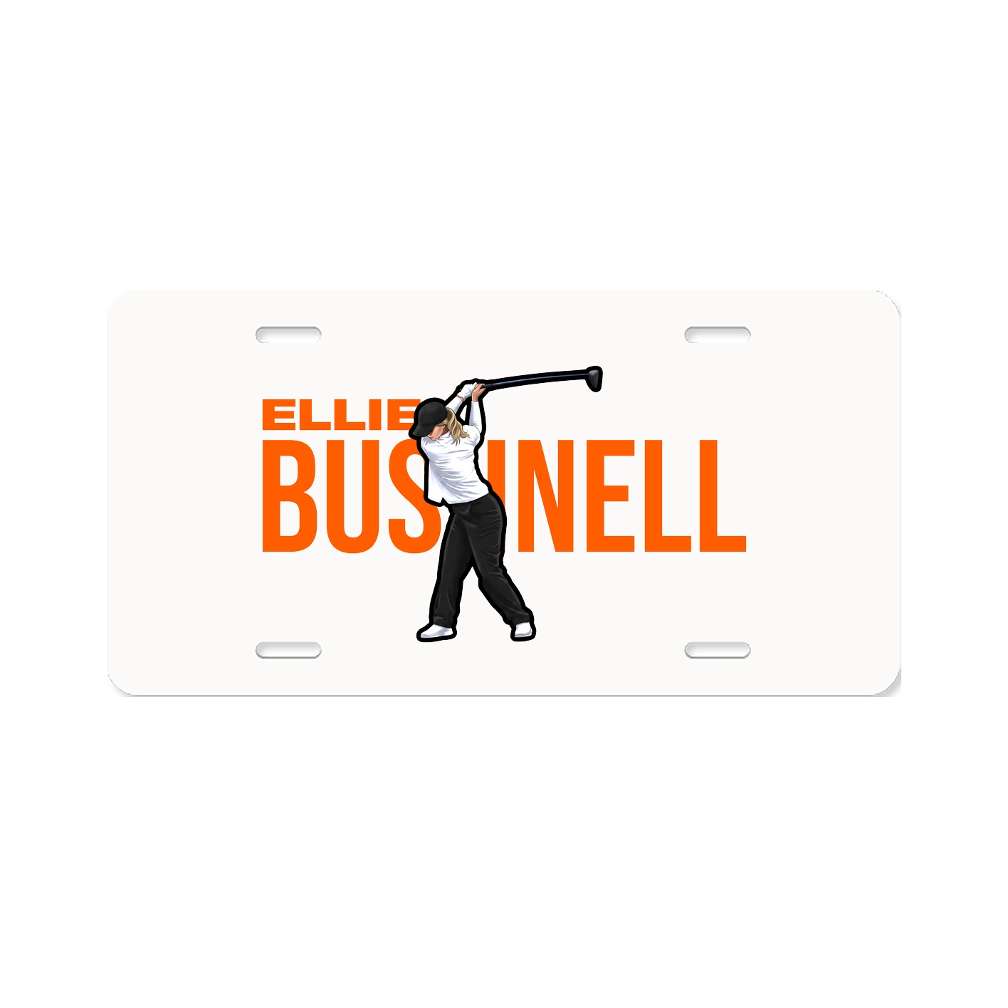 License Plate — Player Name in Classic