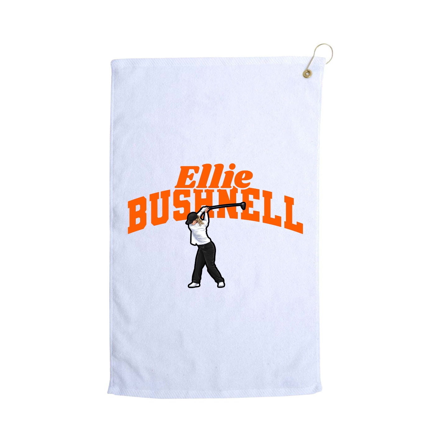 Golf Towel — Signature Arch in White