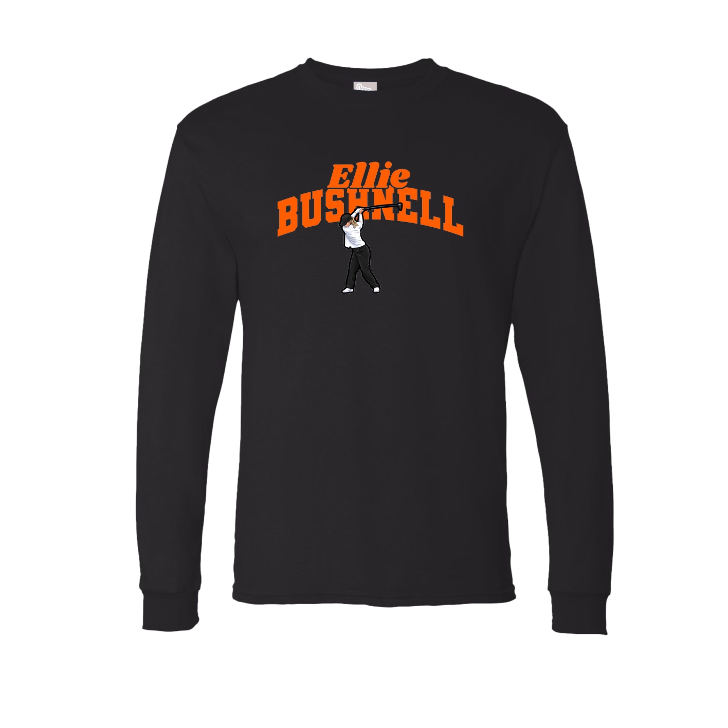 Long Sleeve Tee — Signature Arch in Black