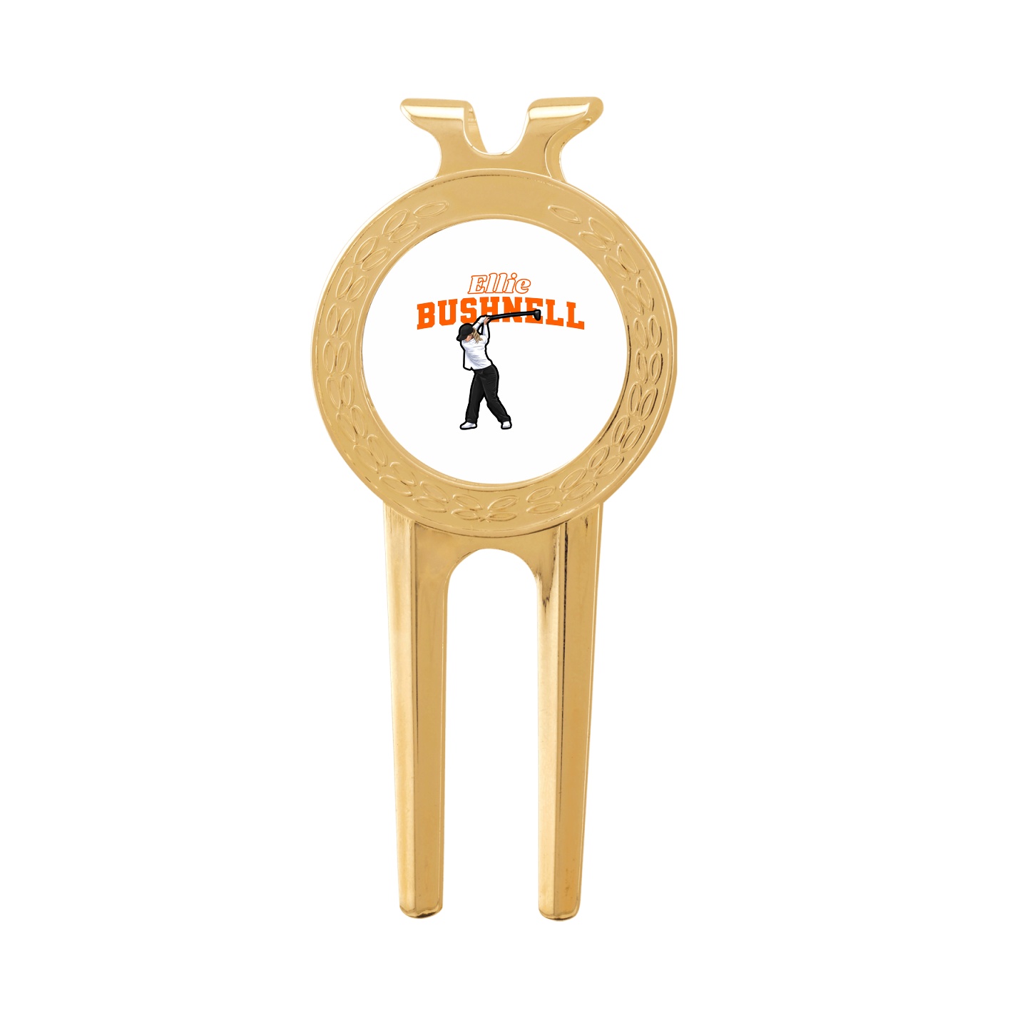 Divot Tool with Ball Marker — Name Arch in Classic